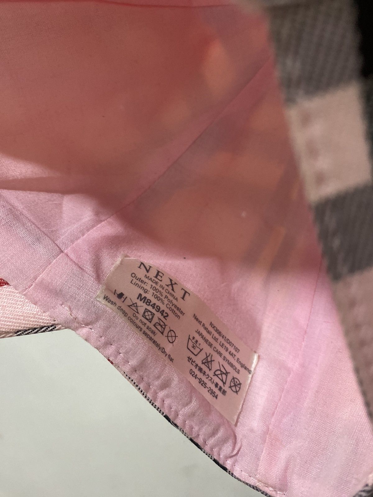 Japanese Brand VTG NEXT Nova Check Baseball Cap Size ONE SIZE - 5 Thumbnail