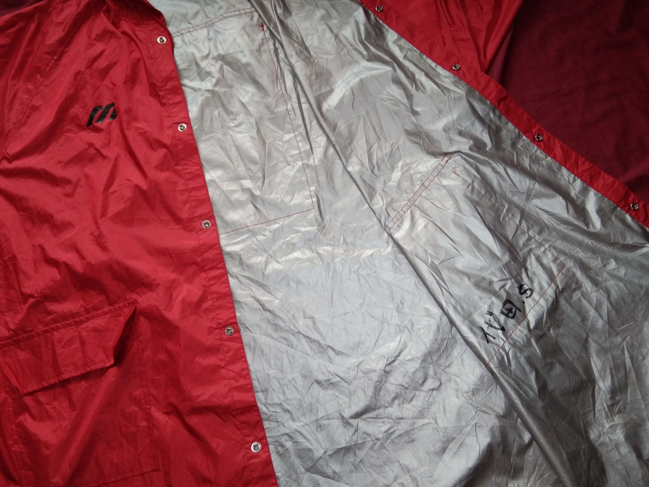 Japanese Brand × Mizuno × Vintage VTG 90s JLeague Mizuno Training Raincoat jacket windbreaker Size US XL / EU 56 / 4 - 4 Thumbnail