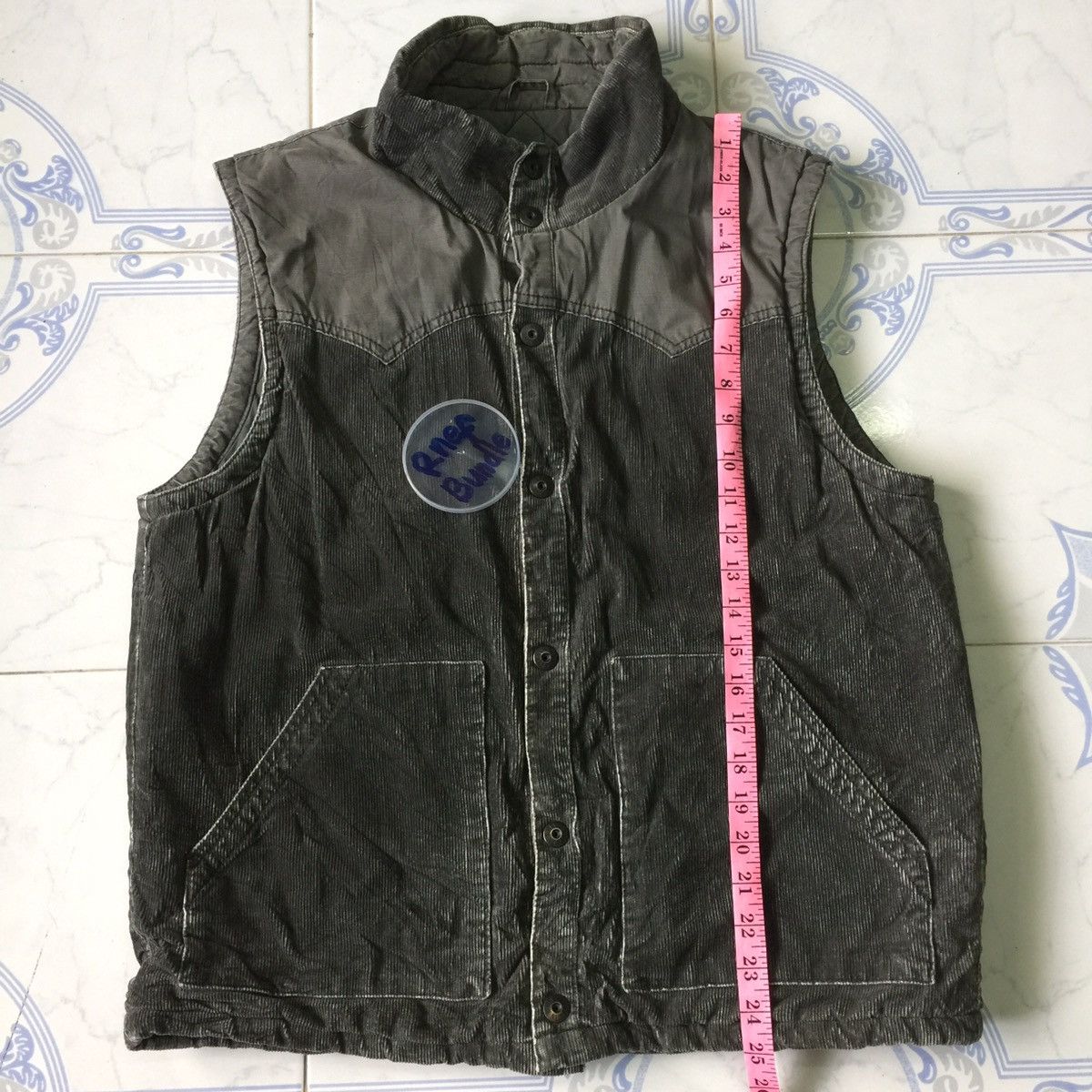 Japanese Brand Back Number Vest Jacket Fashion Street Size US XL / EU 56 / 4 - 8 Thumbnail