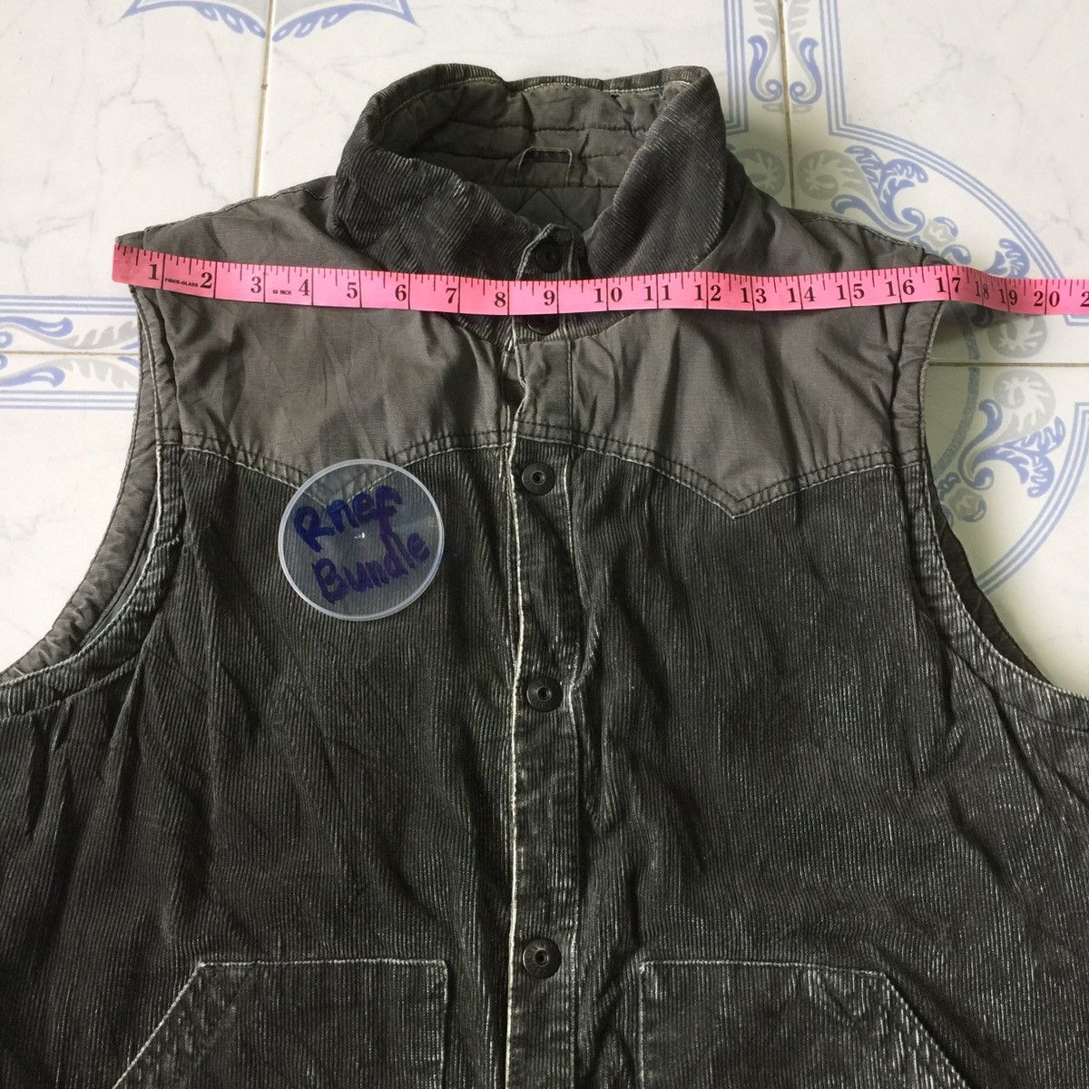 Japanese Brand Back Number Vest Jacket Fashion Street Size US XL / EU 56 / 4 - 7 Thumbnail
