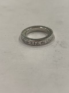 Chrome Hearts RARE Chrome Hearts FUCK YOU Spacer Ring 3mm Size 4