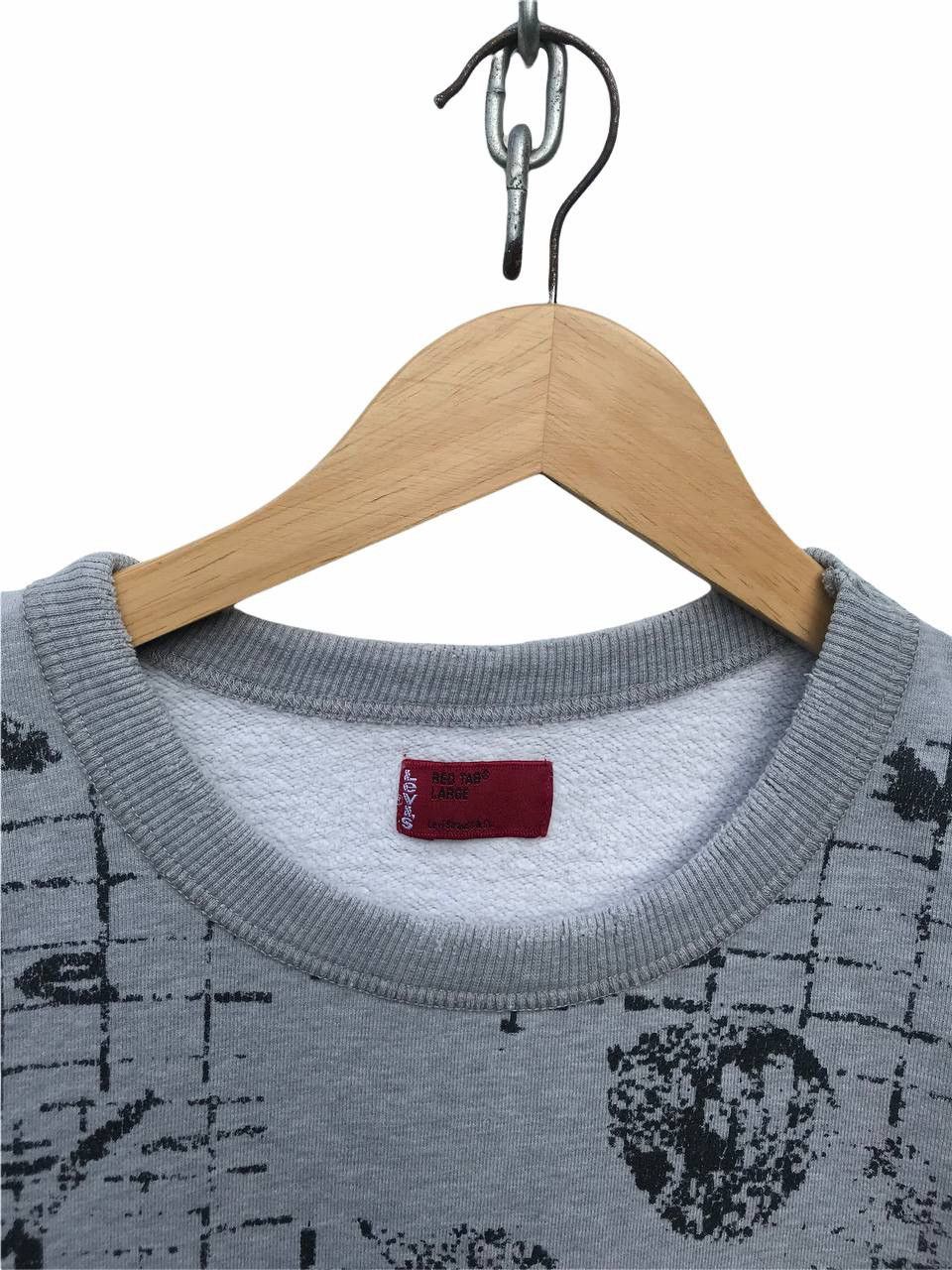 Levi's Levis Big Print Distressed Sweatshirt Size US M / EU 48-50 / 2 - 2 Thumbnail