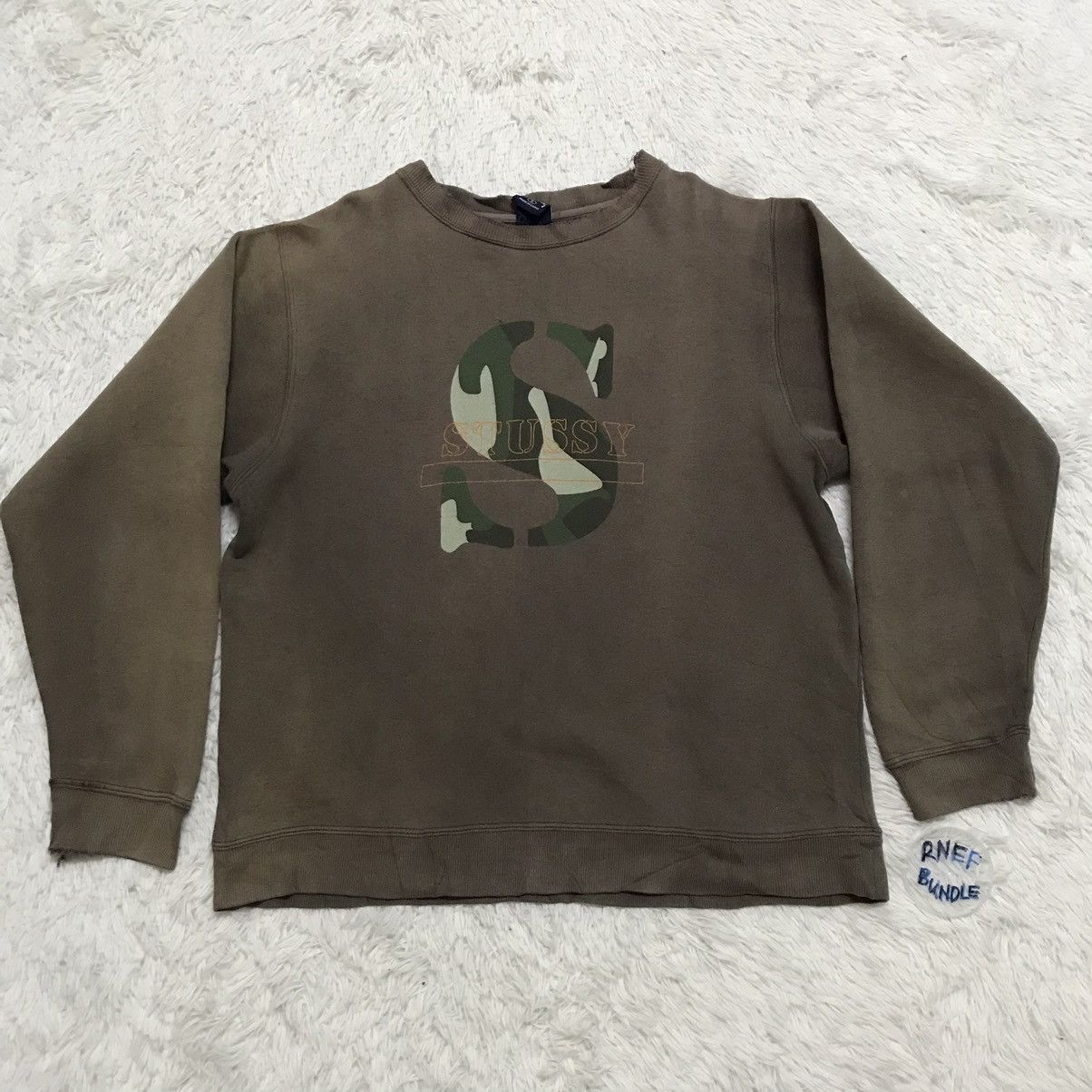 Stussy VINTAGE SUN FADED STUSSY OLD SKOOL SWEATSHIRT Size US S / EU 44-46 / 1 - 1 Thumbnail