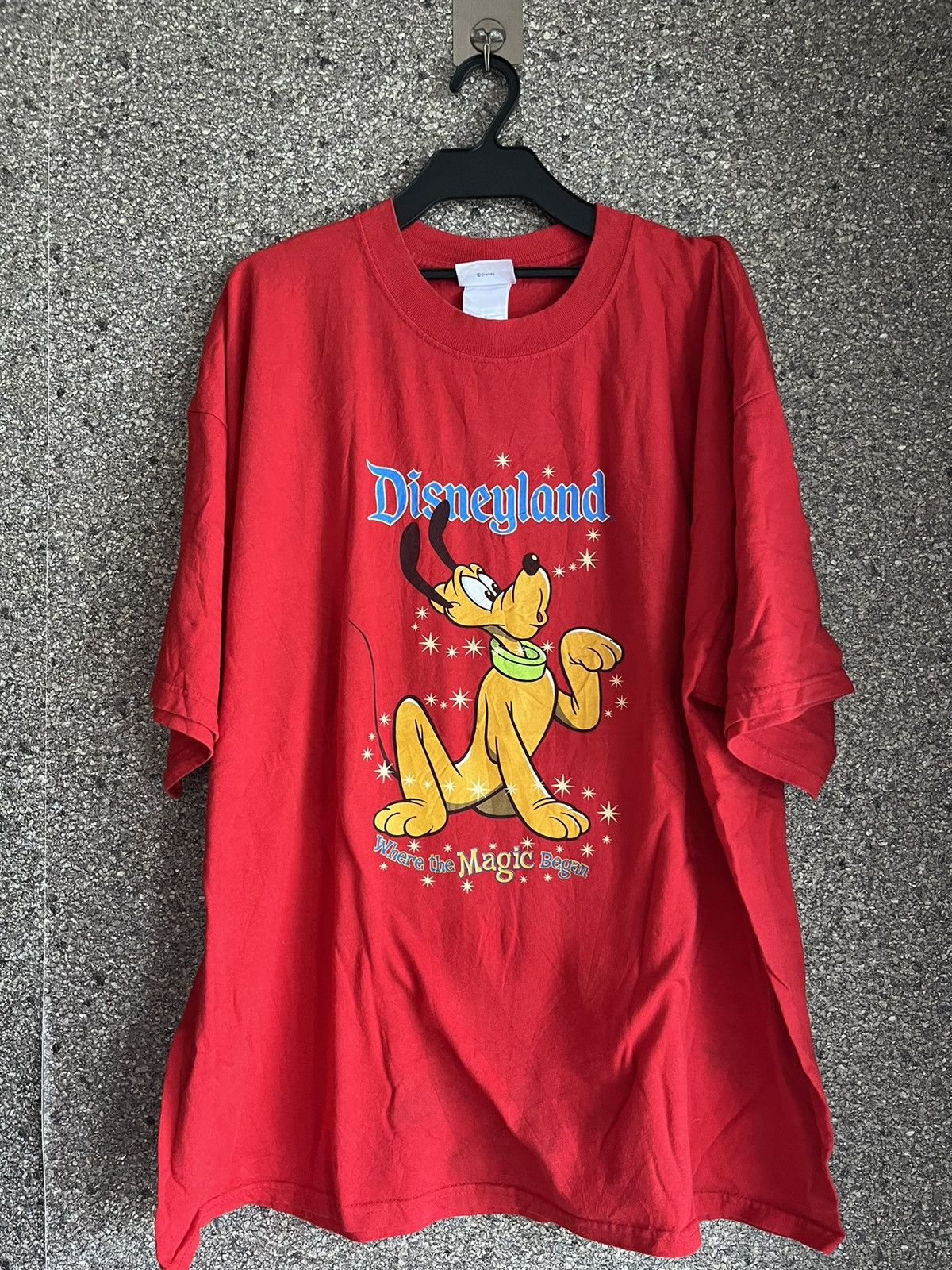 image of Vintage Disneyland Ft74 in Red, Men's (Size 2XL)