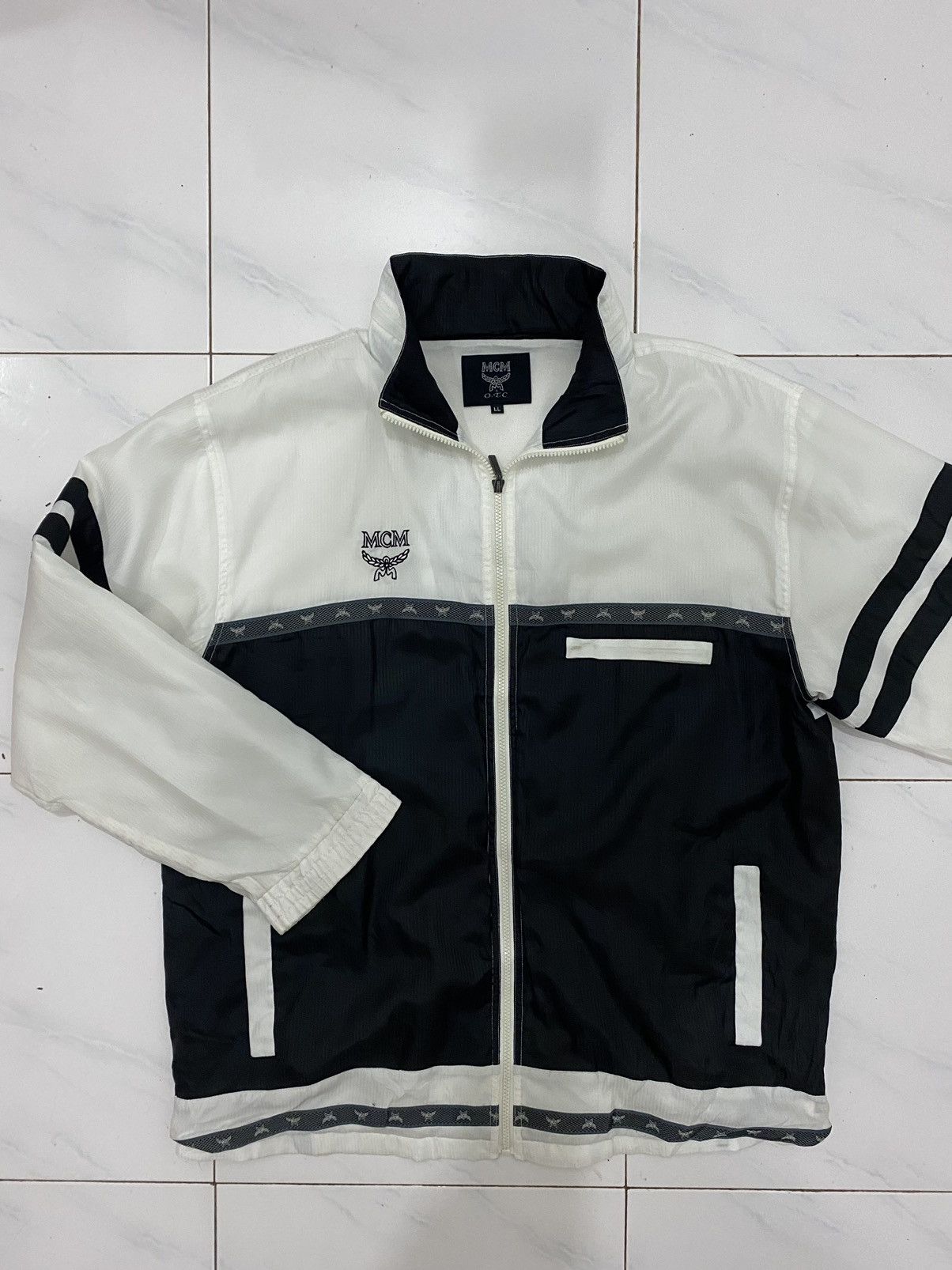 MCM VTG MCM Tape Windbreaker Jacket Size US XL / EU 56 / 4 - 10 Thumbnail