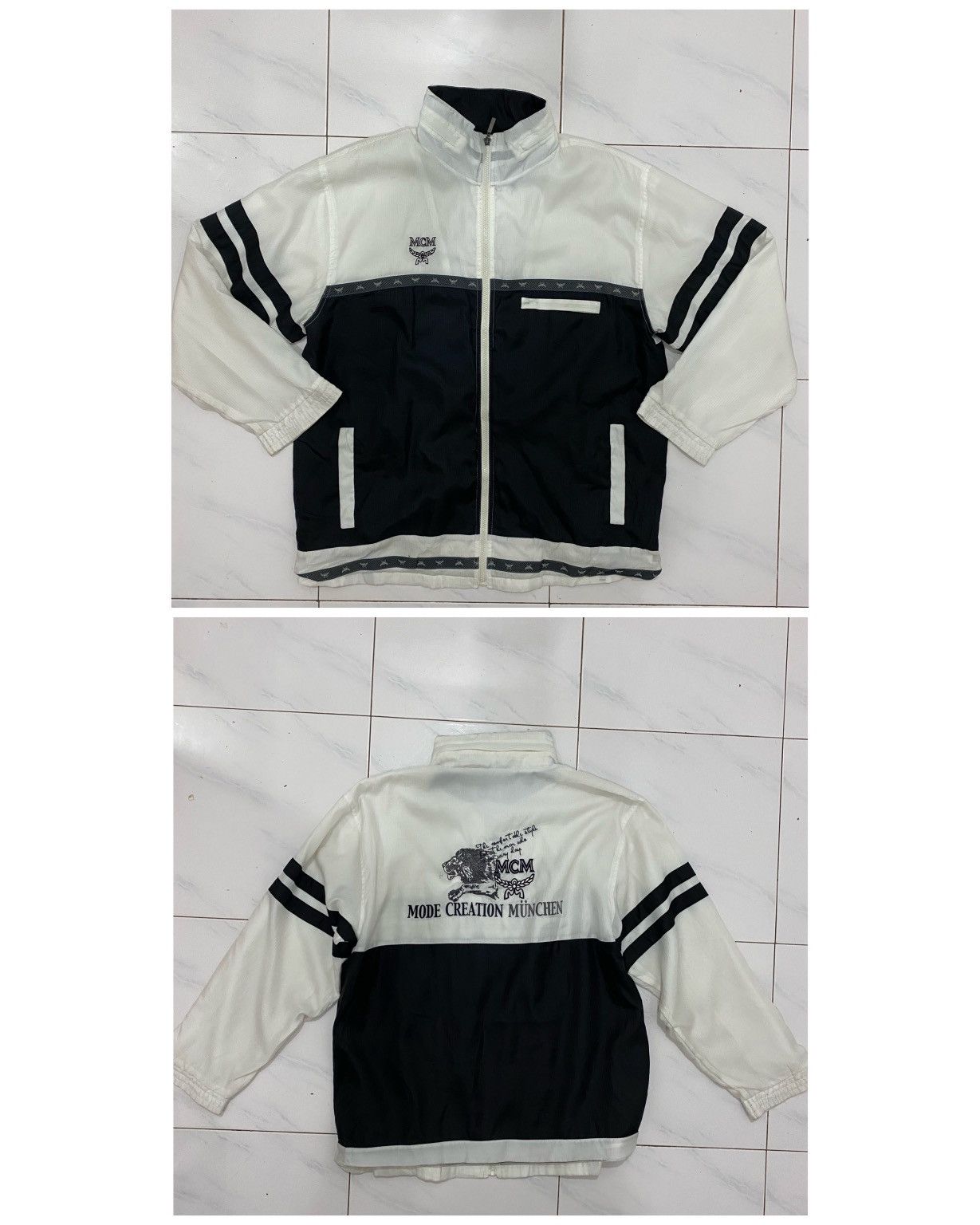MCM VTG MCM Tape Windbreaker Jacket Size US XL / EU 56 / 4 - 1 Thumbnail