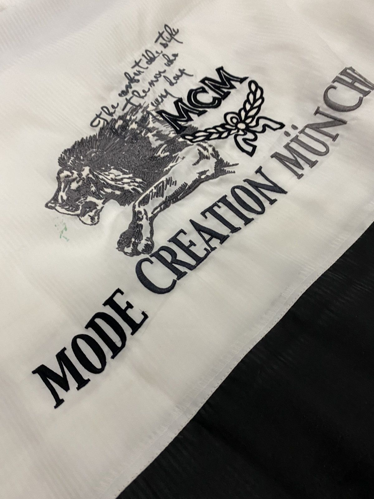 MCM VTG MCM Tape Windbreaker Jacket Size US XL / EU 56 / 4 - 4 Thumbnail