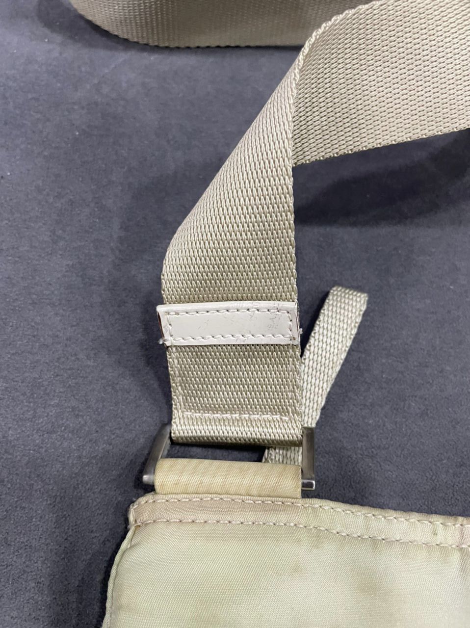 Prada Authentic Prada Tessutto Nyalon White Crossbody Bag Size ONE SIZE - 14 Thumbnail