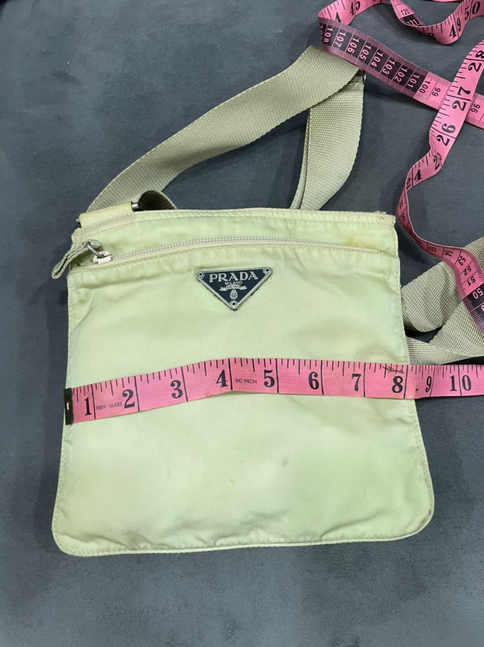 Prada Authentic Prada Tessutto Nyalon White Crossbody Bag Size ONE SIZE - 2 Thumbnail