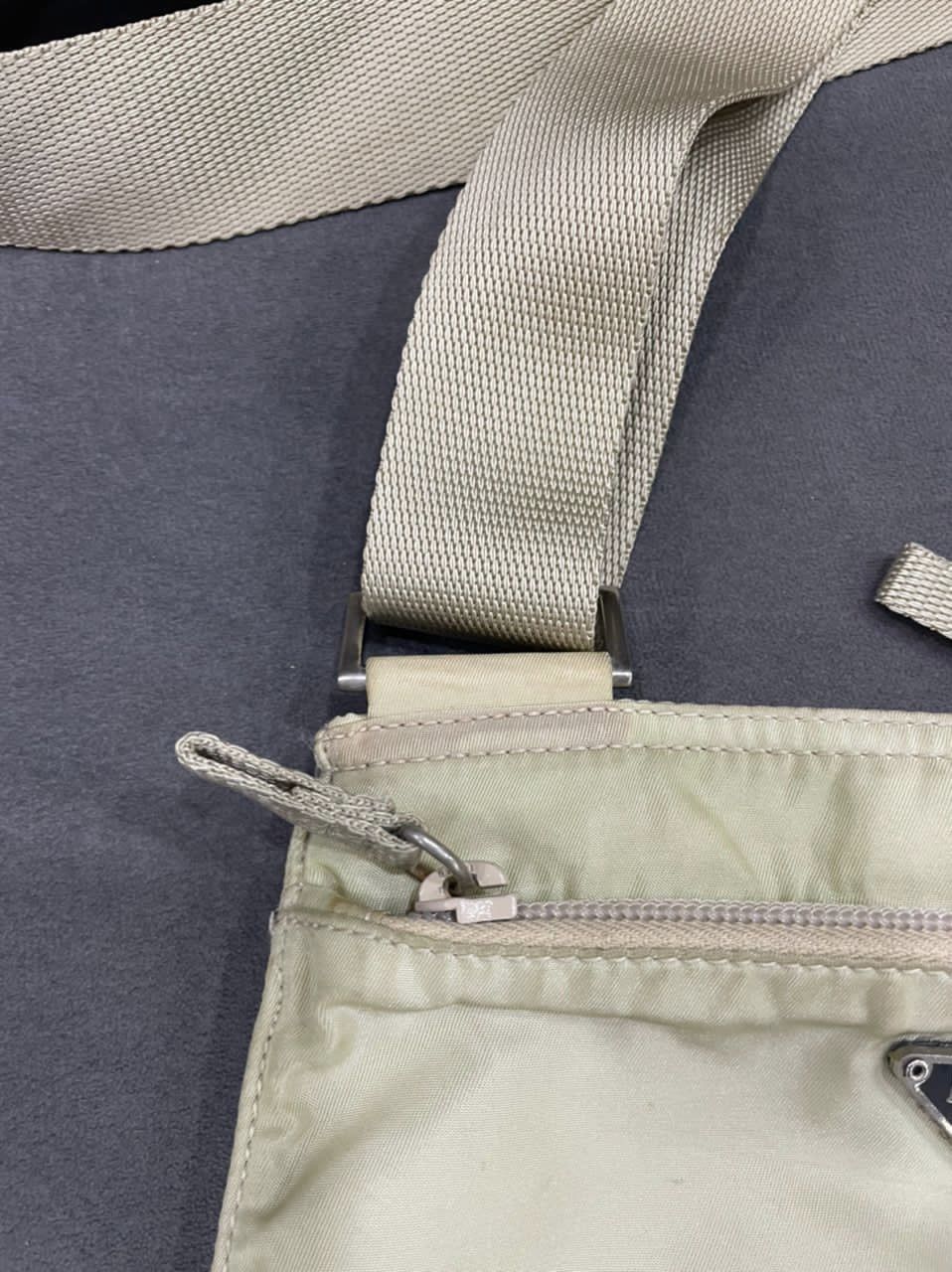 Prada Authentic Prada Tessutto Nyalon White Crossbody Bag Size ONE SIZE - 10 Thumbnail