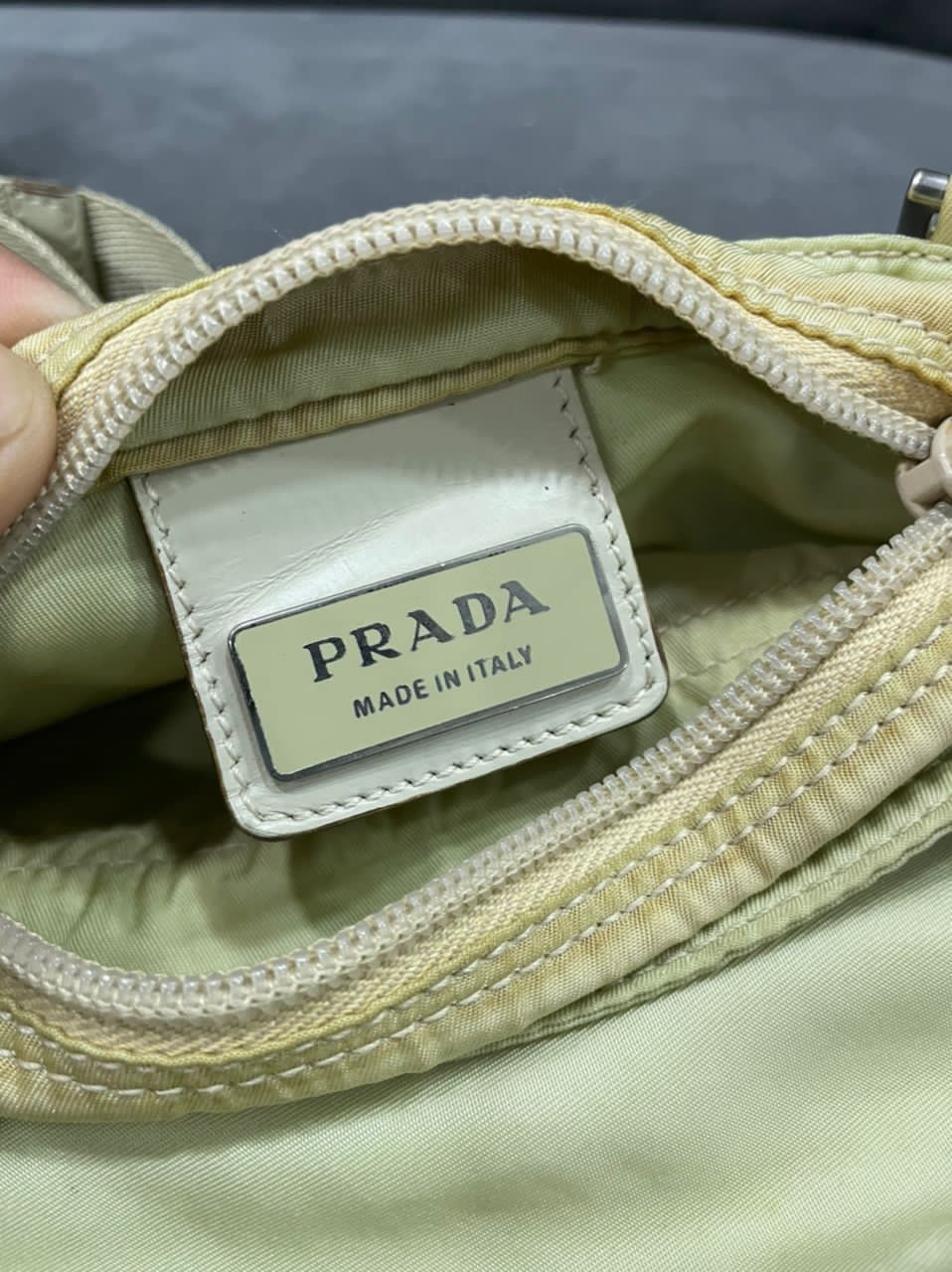 Prada Authentic Prada Tessutto Nyalon White Crossbody Bag Size ONE SIZE - 4 Thumbnail