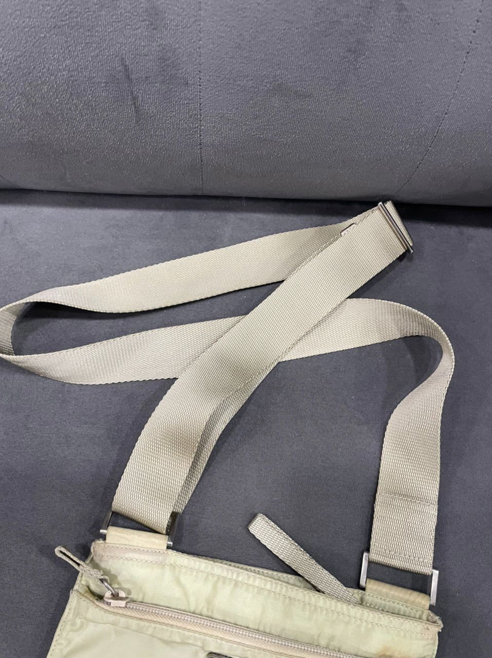 Prada Authentic Prada Tessutto Nyalon White Crossbody Bag Size ONE SIZE - 12 Thumbnail