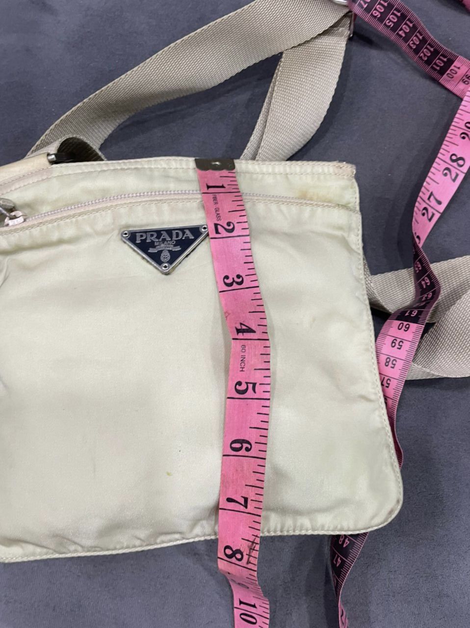 Prada Authentic Prada Tessutto Nyalon White Crossbody Bag Size ONE SIZE - 3 Thumbnail