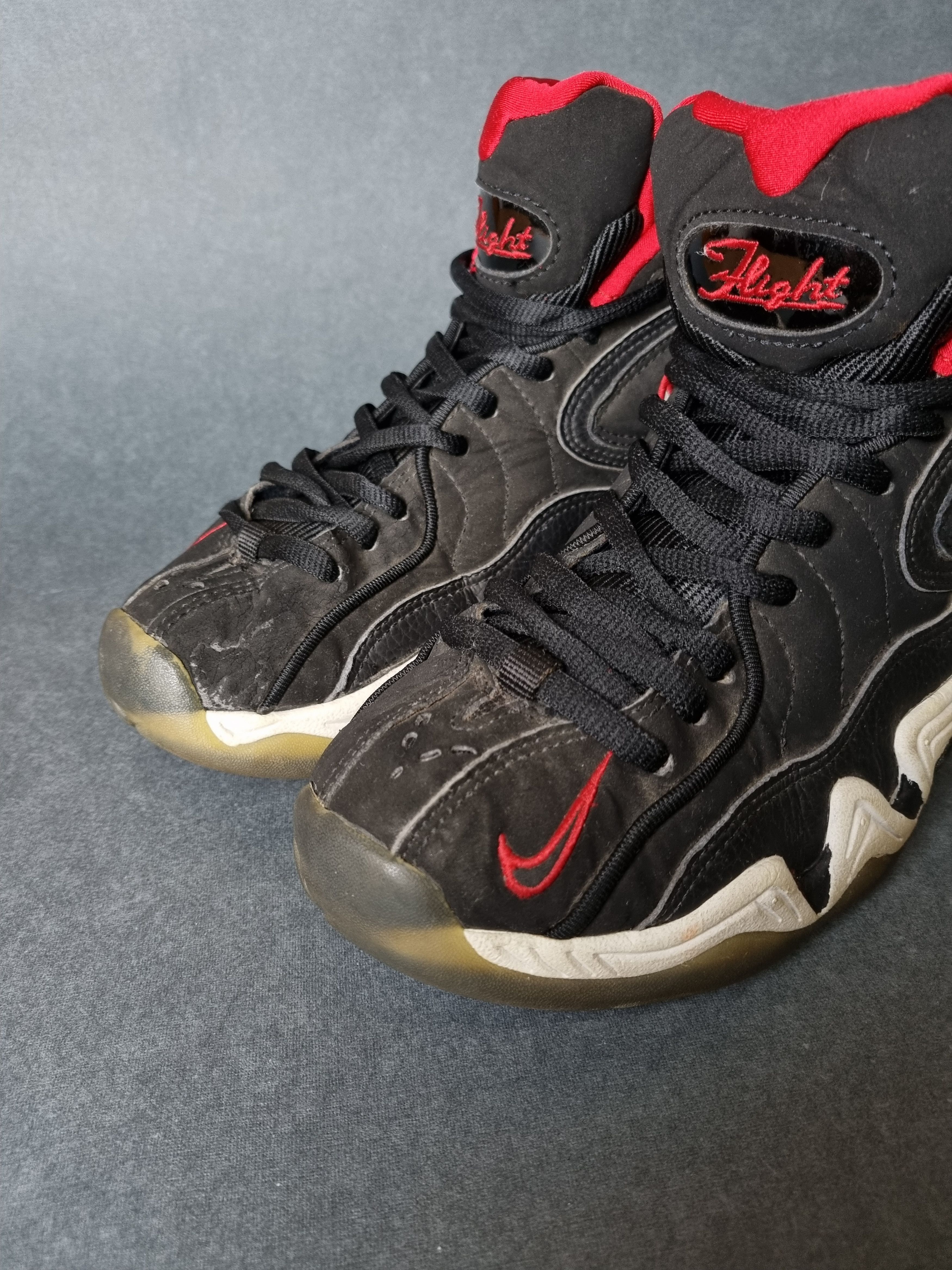 Nike 1997 Nike Air Winged Flight Black / White Varsity Red Size US 8.5 / EU 41-42 - 17 Thumbnail