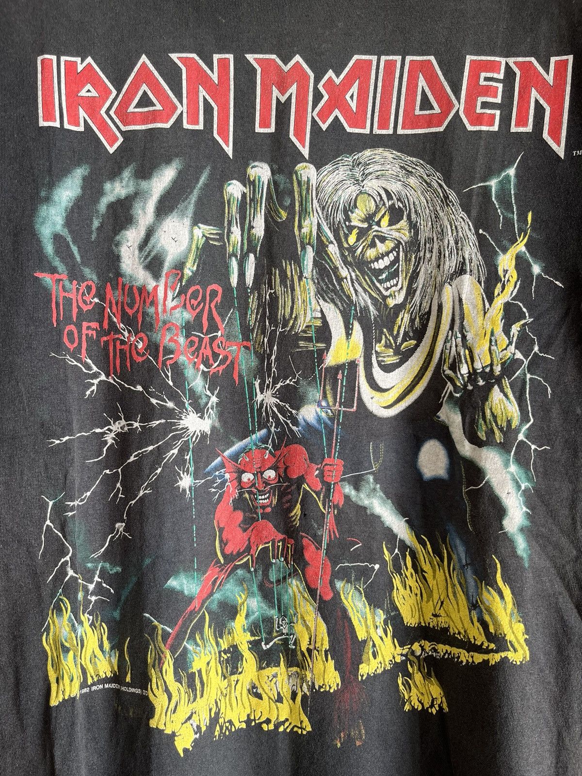 Vintage Iron maiden ft22 Size US M / EU 48-50 / 2 - 2 Thumbnail