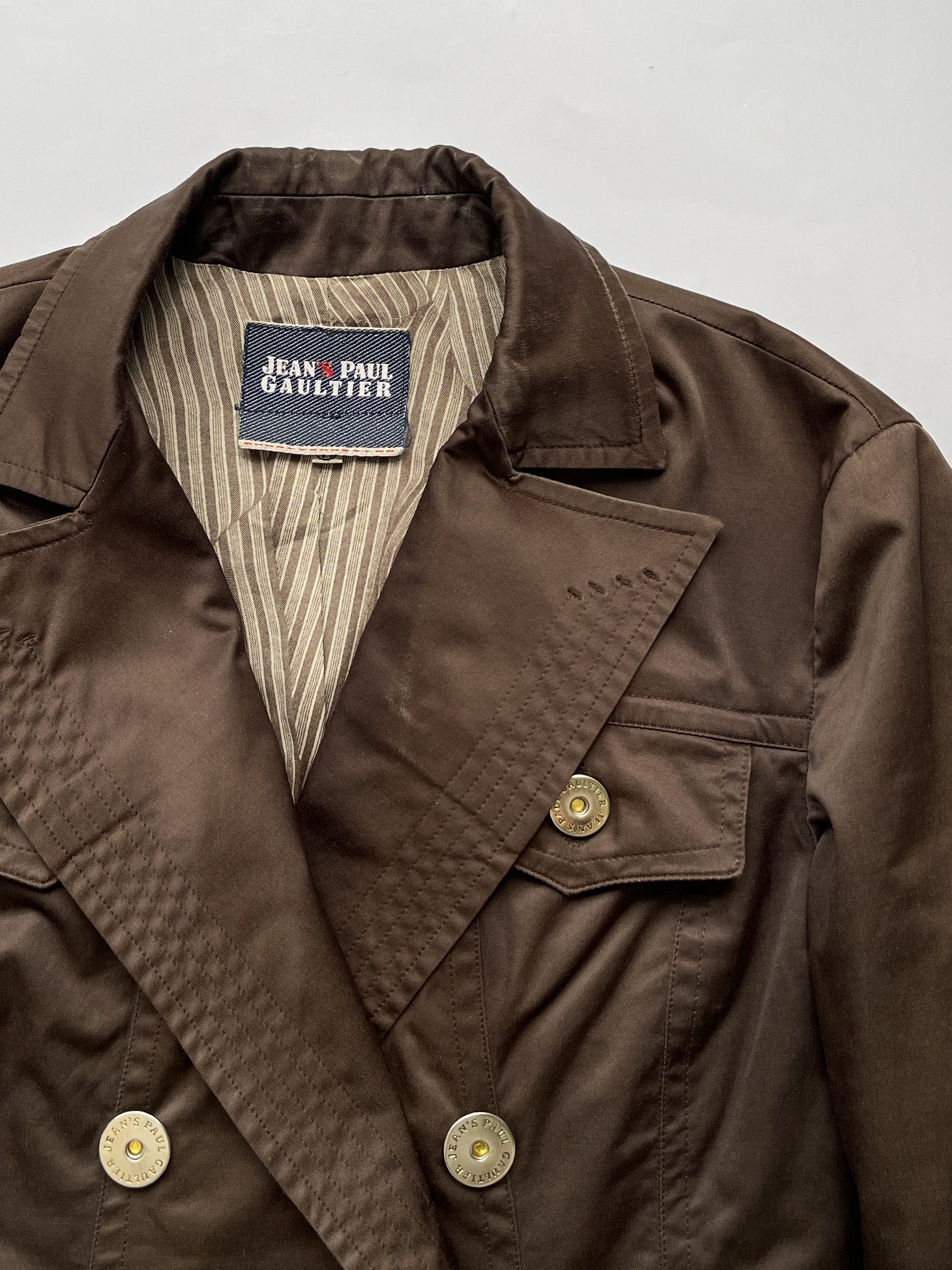 Jean Paul Gaultier ⚡️QUICK SALE⚡️Jean Paul Gaultier Brown Double Breast Blazer Size M / US 6-8 / IT 42-44 - 7 Thumbnail