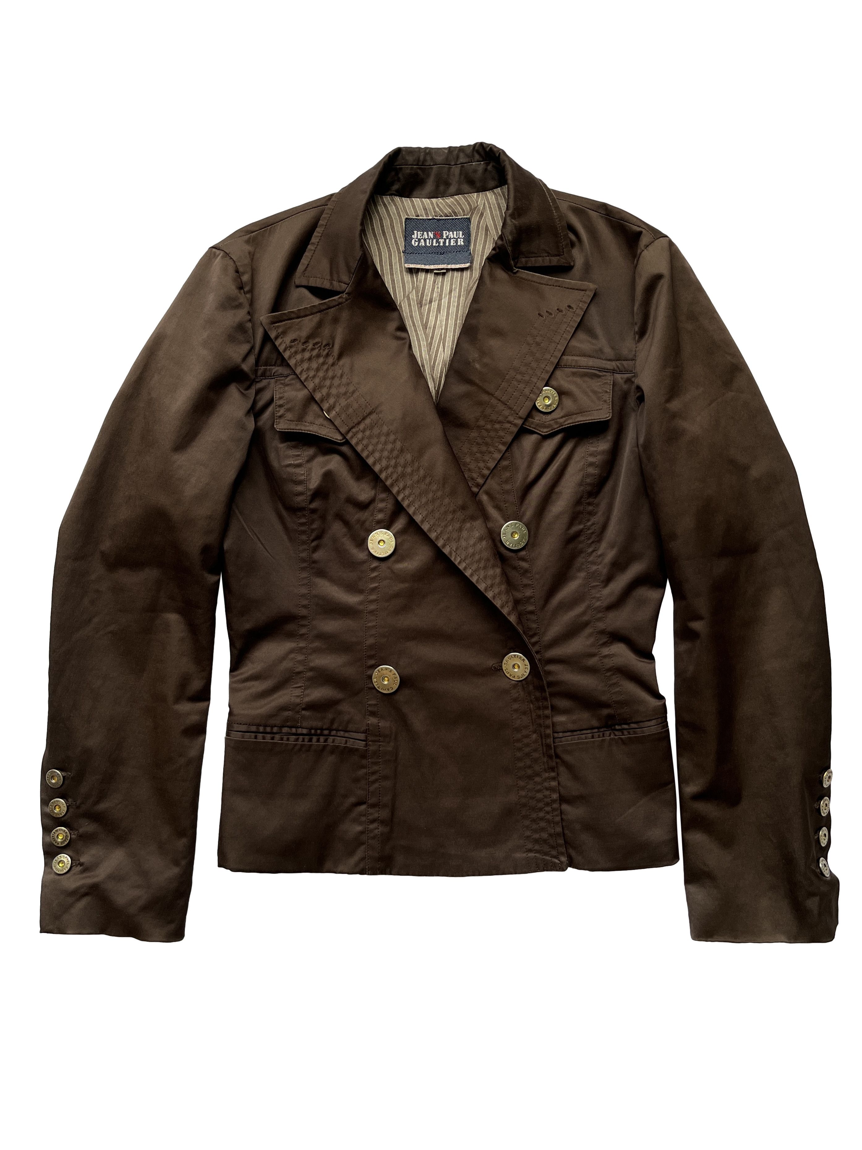 Jean Paul Gaultier ⚡️QUICK SALE⚡️Jean Paul Gaultier Brown Double Breast Blazer Size M / US 6-8 / IT 42-44 - 1 Thumbnail