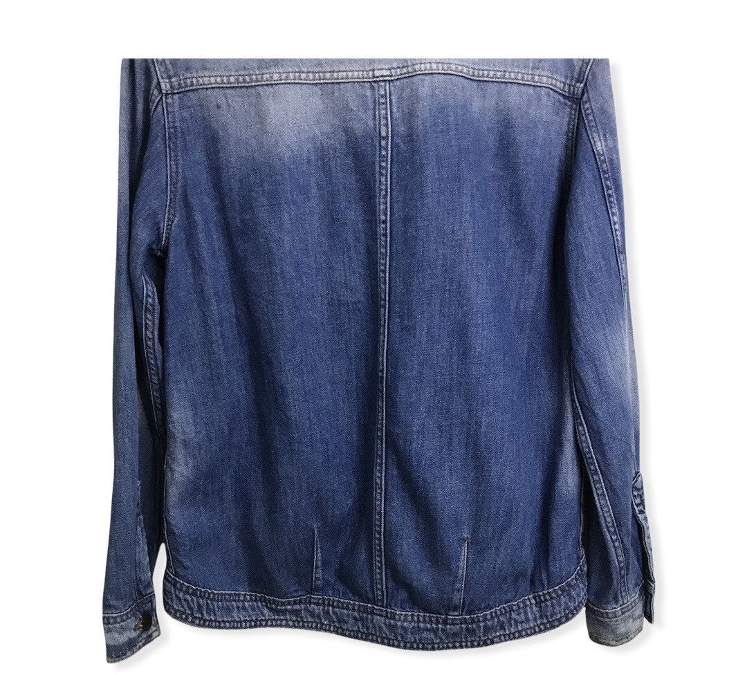 Zara Zara Distressed Denim Trucker Jacket Size US M / EU 48-50 / 2 - 14 Thumbnail