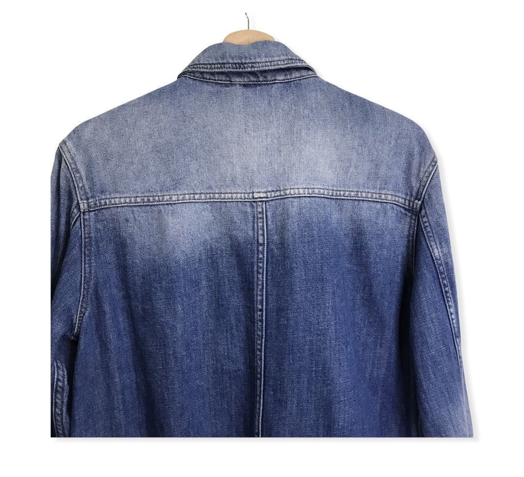 Zara Zara Distressed Denim Trucker Jacket Size US M / EU 48-50 / 2 - 13 Thumbnail