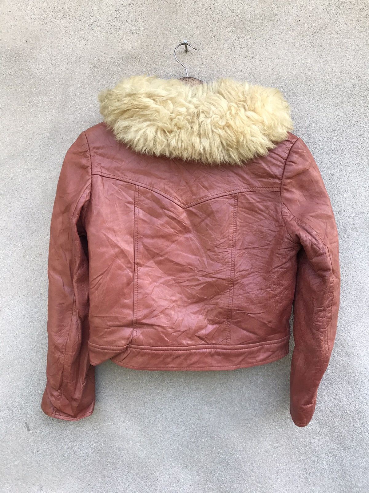 Le Grande Bleu (L.G.B.) ALDE COLITTI SHERPA LEATHER JACKET CROPPED IF SIX WAS NINE Size S / US 4 / IT 40 - 5 Thumbnail