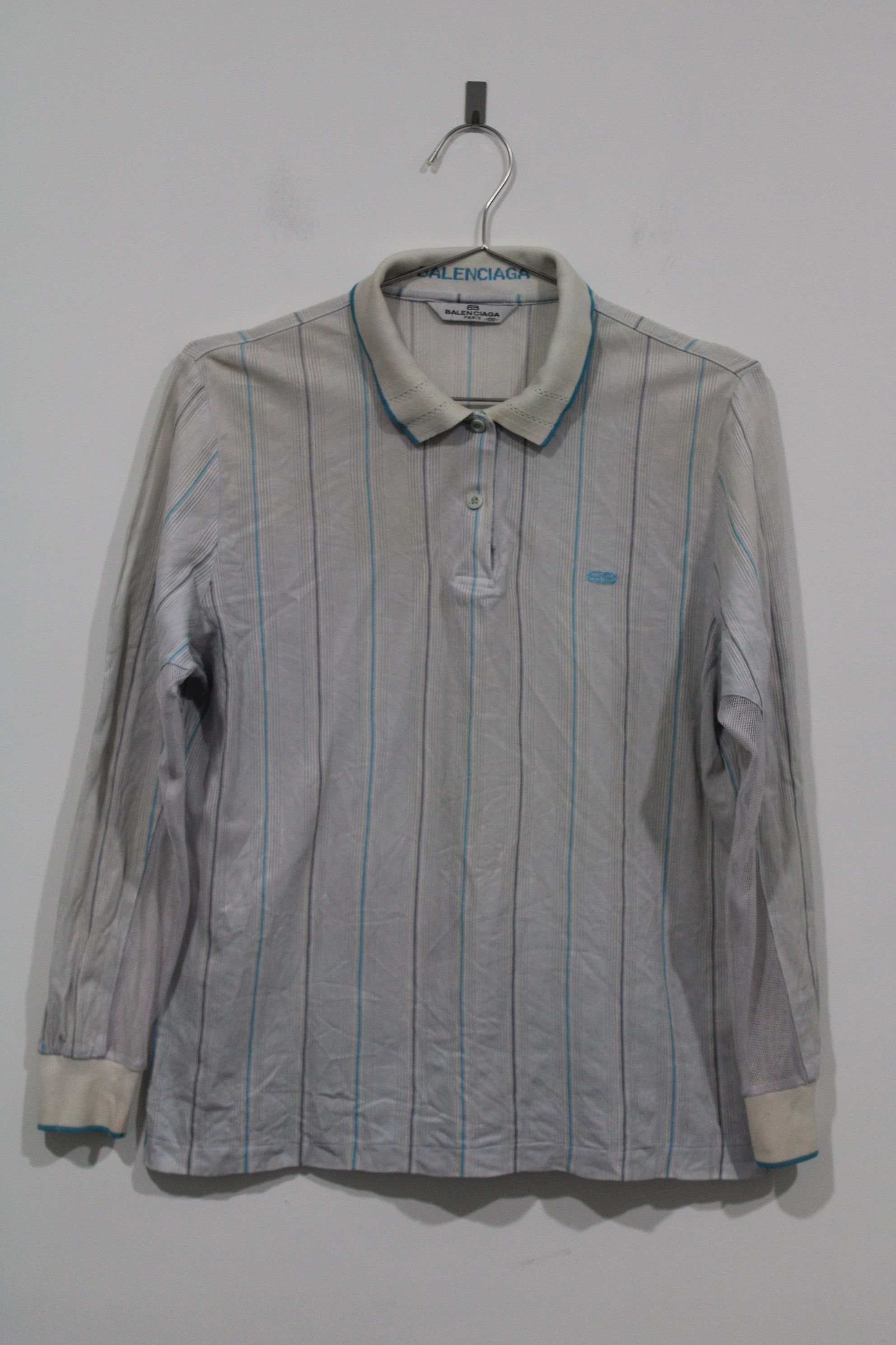 Balenciaga Vintage Y2K Balenciaga Golf Long Sleeve Polo Size US M / EU 48-50 / 2 - 1 Thumbnail