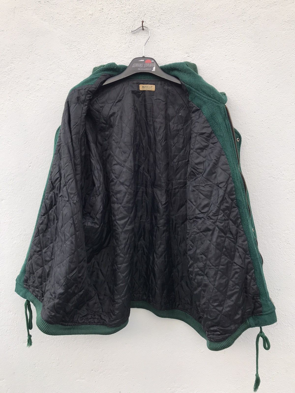 Japanese Brand Move Up Big Logo Wool Varsity Jackets Size US L / EU 52-54 / 3 - 10 Thumbnail