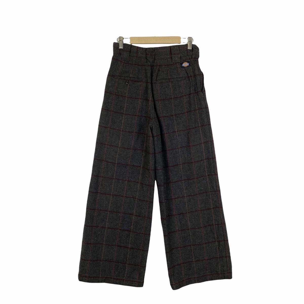 Dickies × Vintage VINTAGE DICKIES CHECKERED TARTAN WOOL BEGGY CASUAL PANTS Size 26" / US 2 / IT 38 - 2 Thumbnail