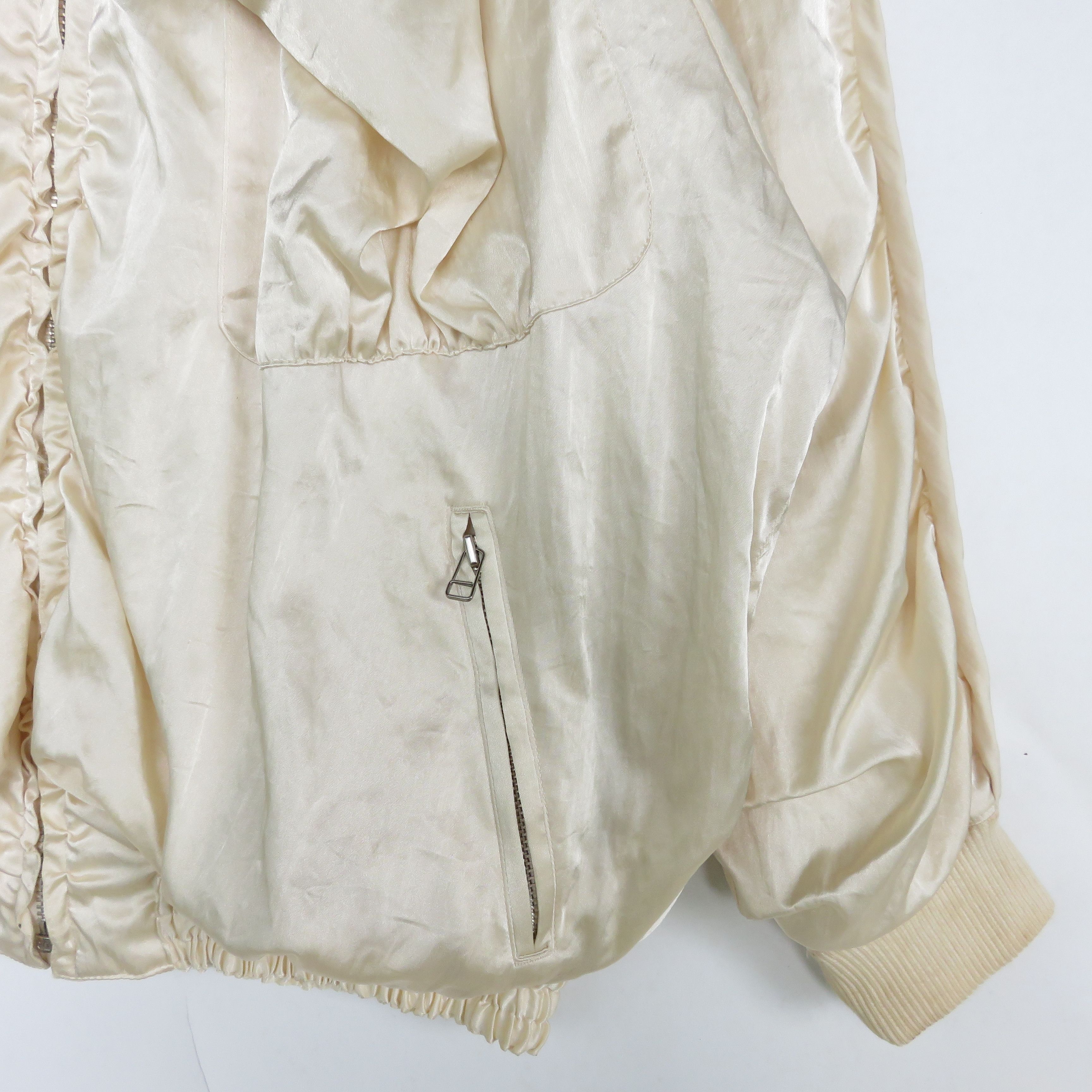 Issey Miyake × Vintage Issey Miyake IS 1980s Reversible Silk Bomber Jacket Size US L / EU 52-54 / 3 - 8 Thumbnail