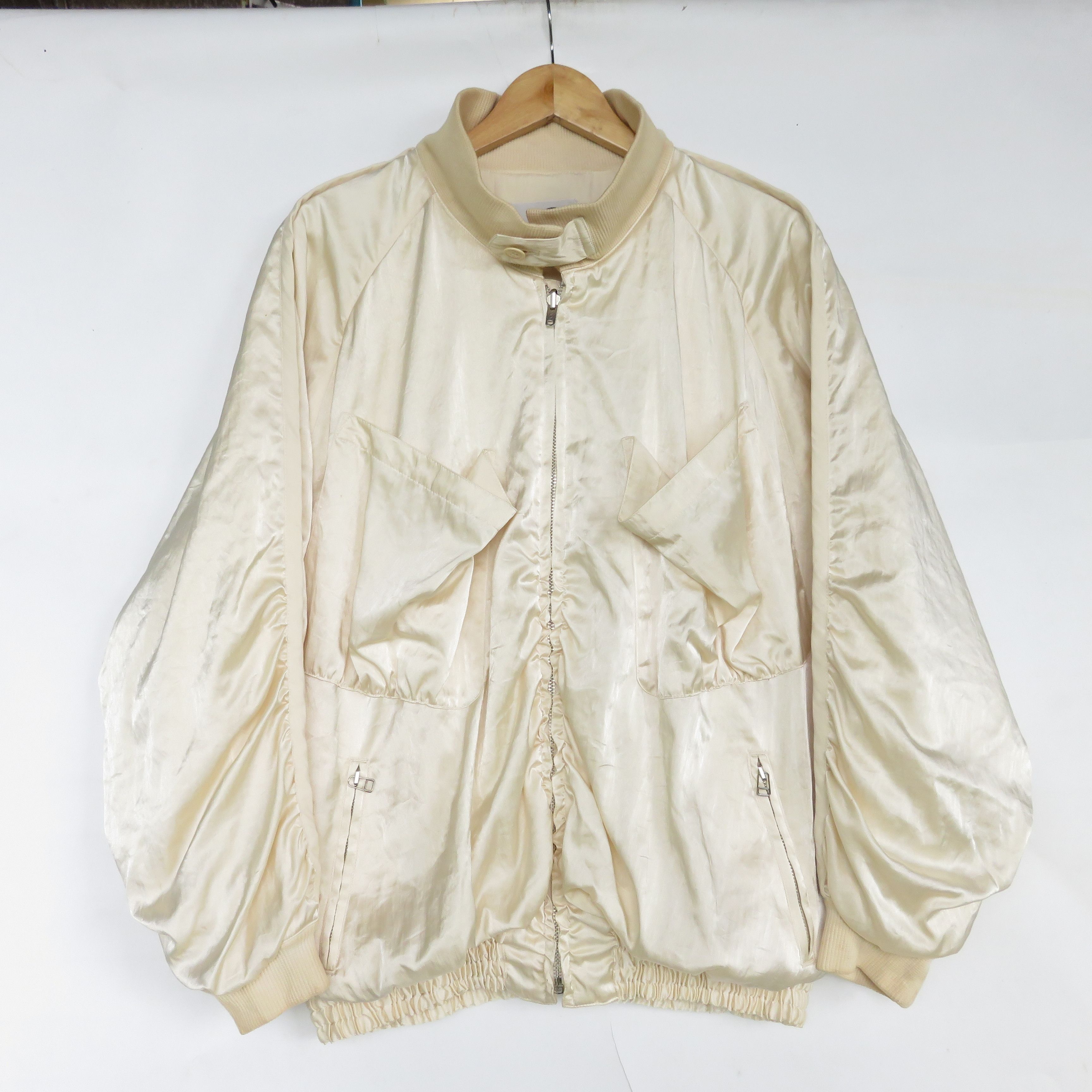 Issey Miyake × Vintage Issey Miyake IS 1980s Reversible Silk Bomber Jacket Size US L / EU 52-54 / 3 - 15 Thumbnail