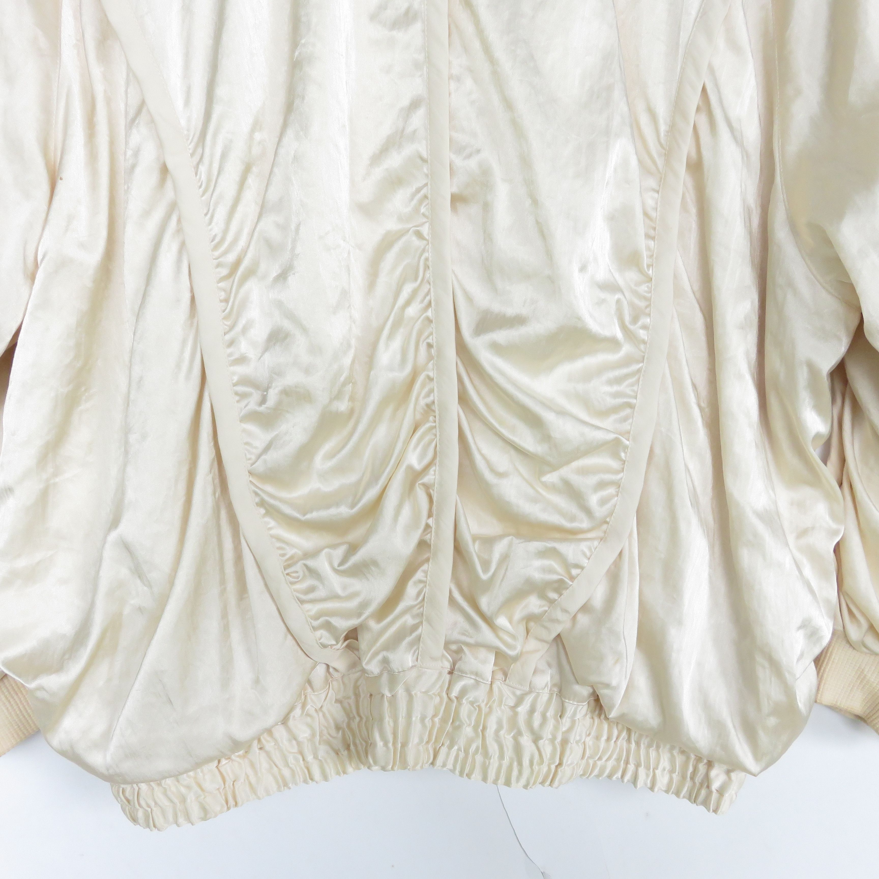 Issey Miyake × Vintage Issey Miyake IS 1980s Reversible Silk Bomber Jacket Size US L / EU 52-54 / 3 - 16 Thumbnail