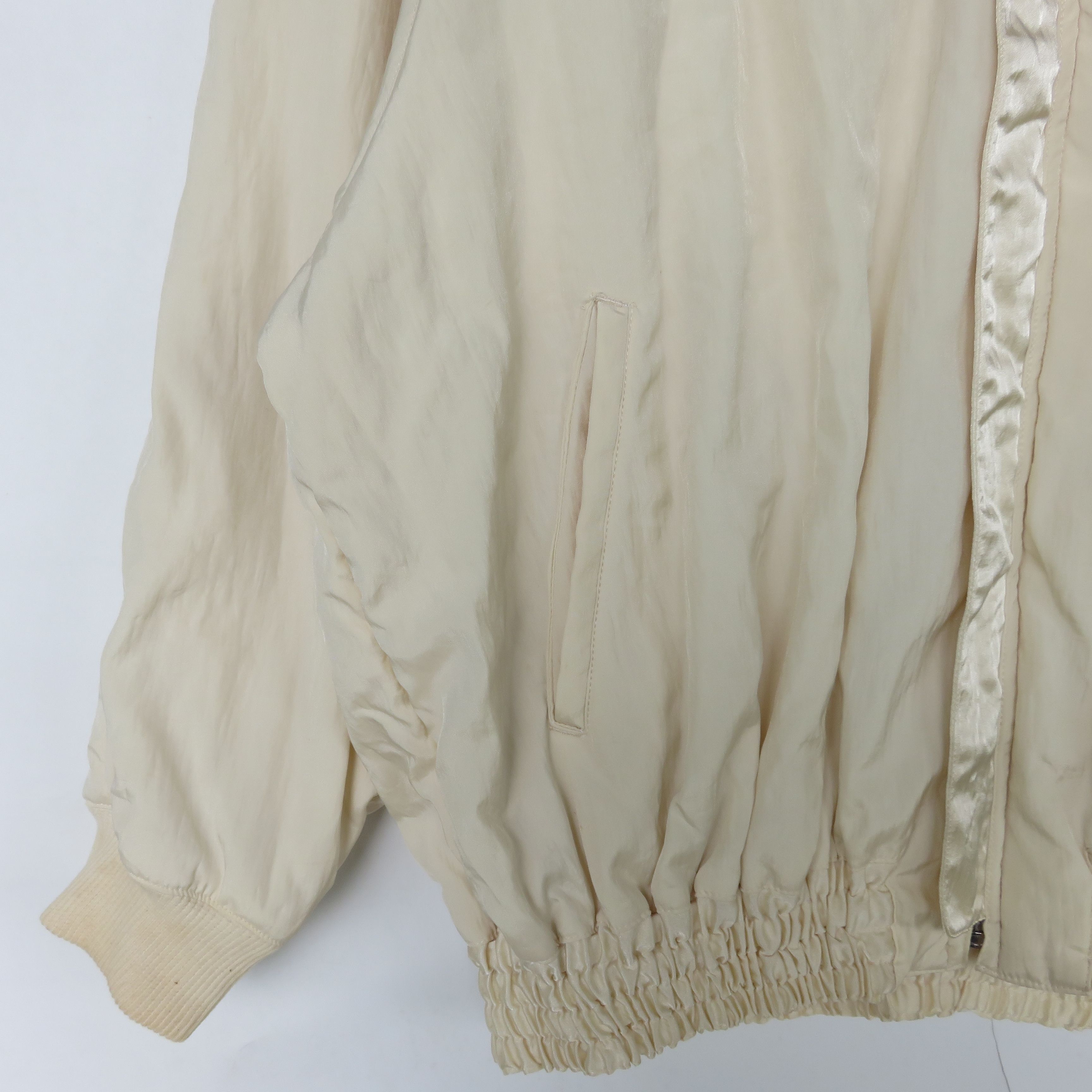 Issey Miyake × Vintage Issey Miyake IS 1980s Reversible Silk Bomber Jacket Size US L / EU 52-54 / 3 - 11 Thumbnail