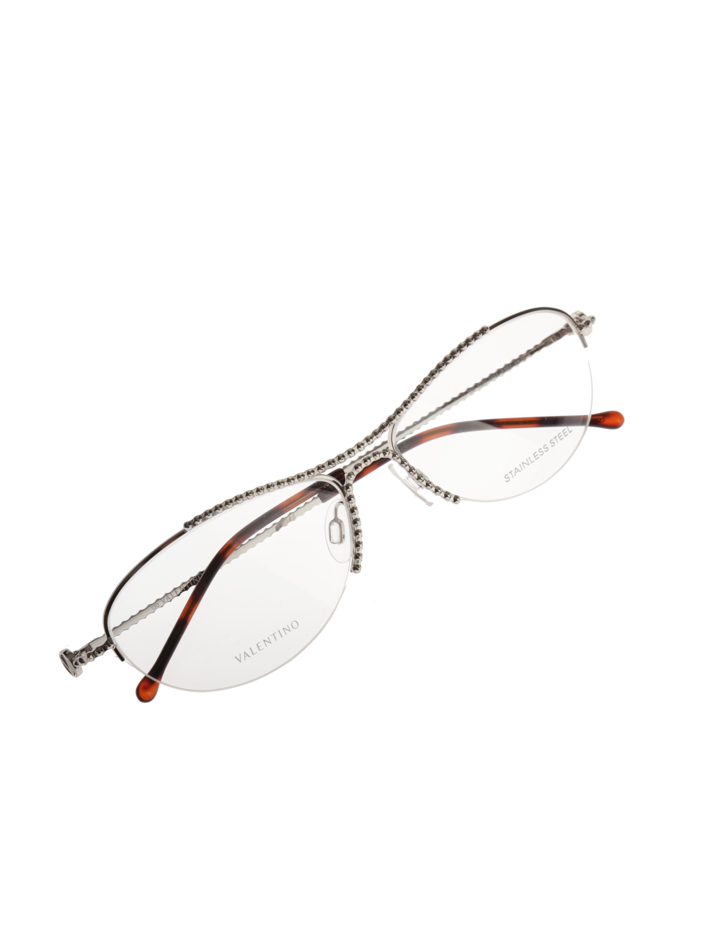Valentino Valentino '90s Rough Round Frames Glasses Val5352 Size ONE SIZE - 3 Thumbnail