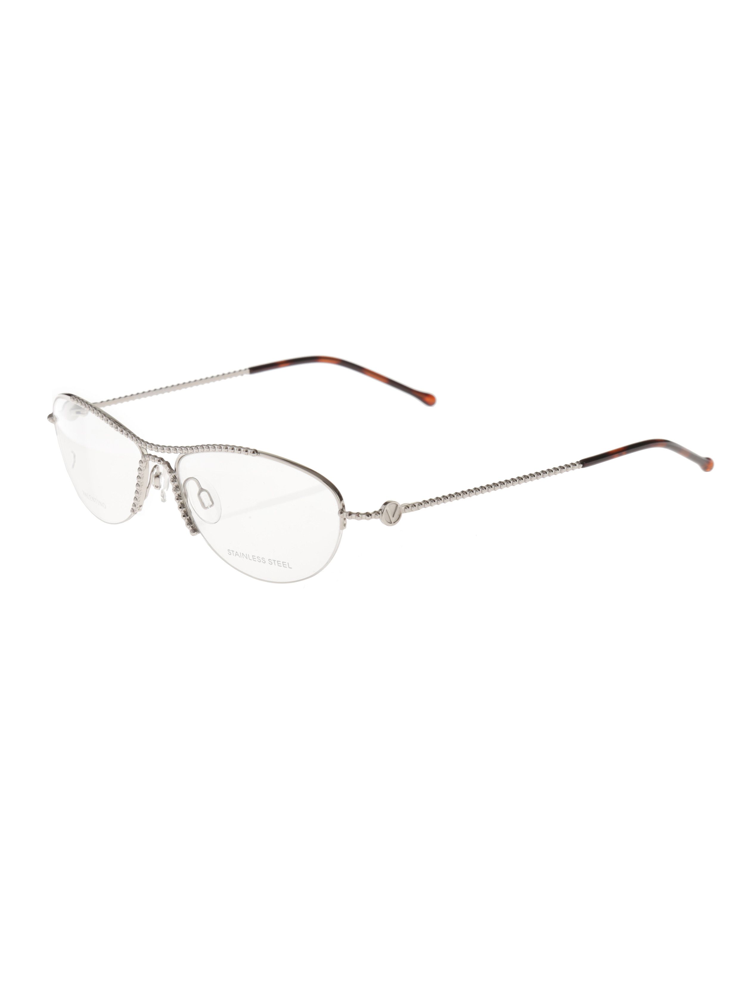 Valentino Valentino '90s Rough Round Frames Glasses Val5352 Size ONE SIZE - 1 Thumbnail