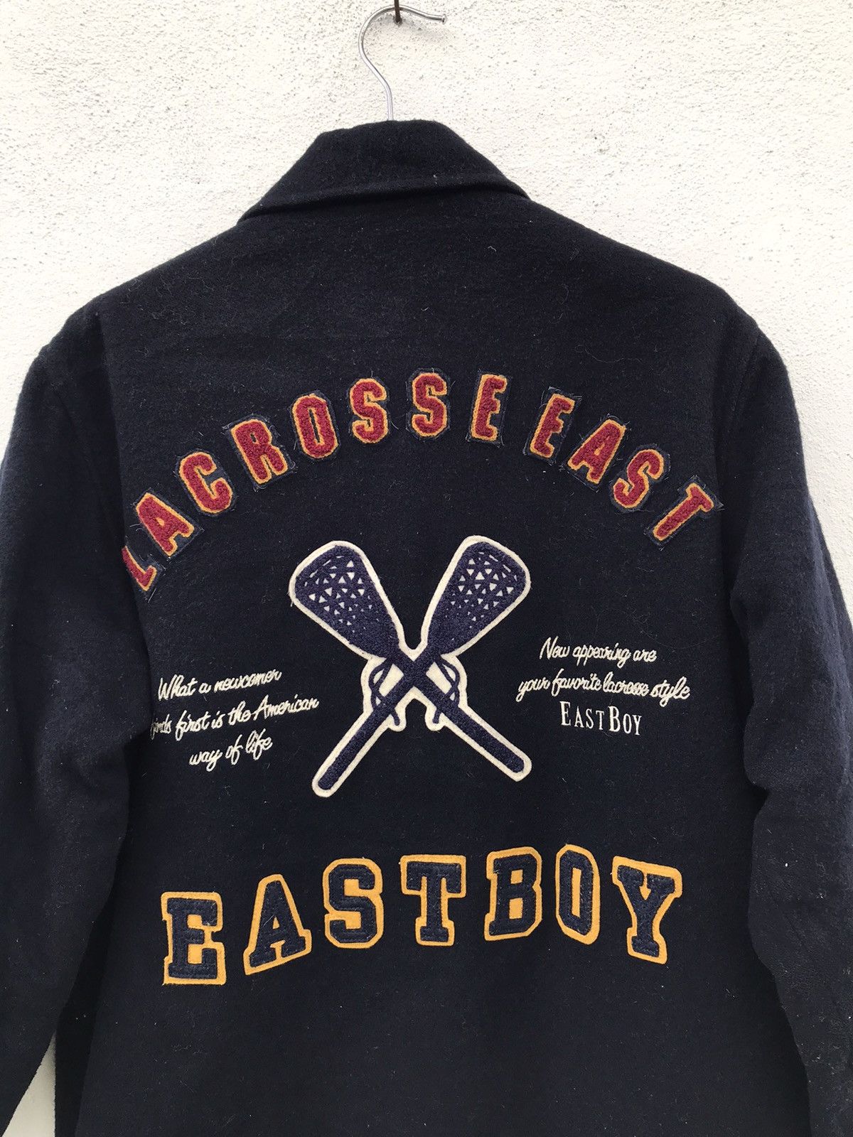 Japanese Brand East Boy Big Logo Wool Varsity Jacket Size US S / EU 44-46 / 1 - 7 Thumbnail