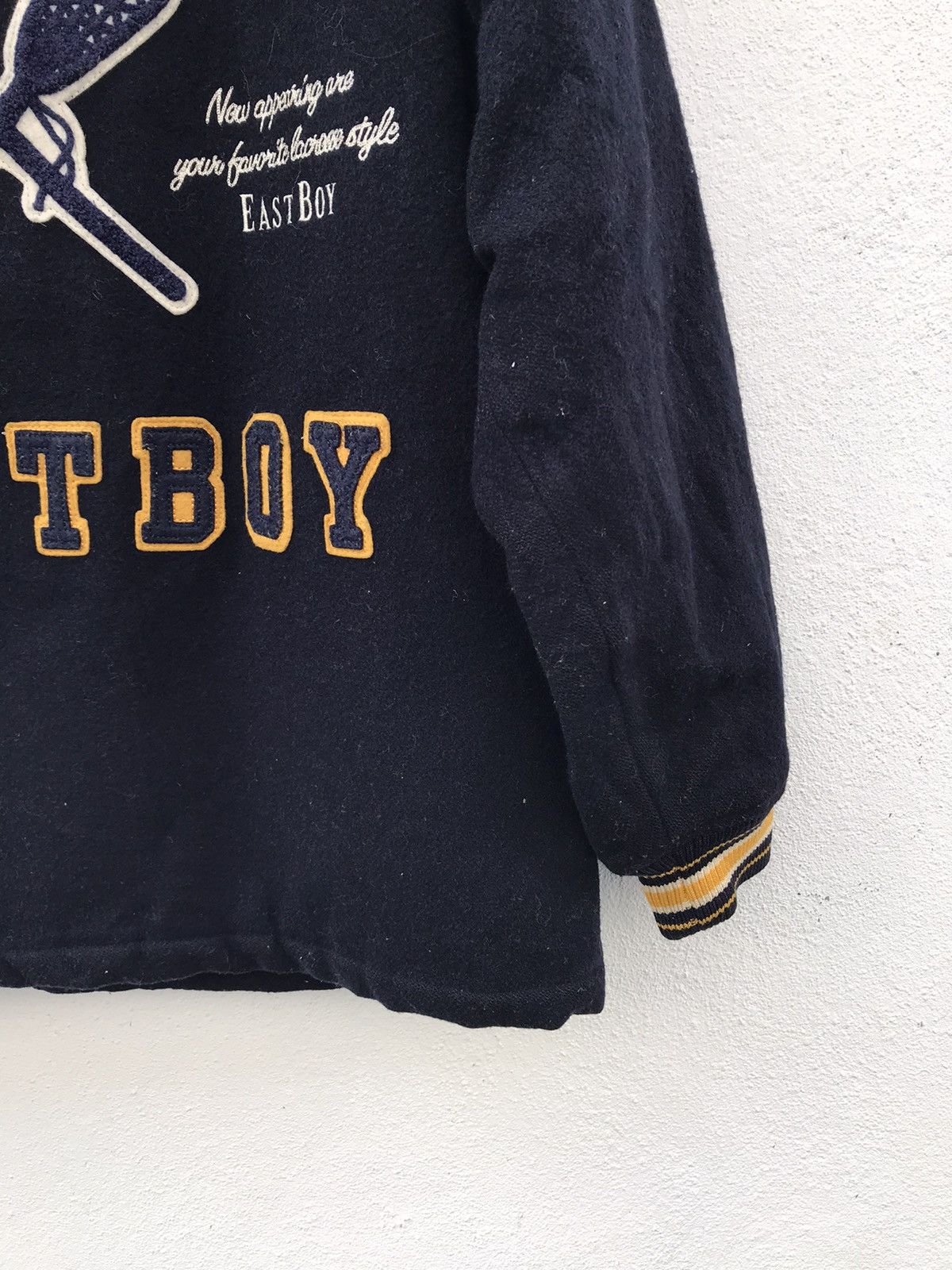 Japanese Brand East Boy Big Logo Wool Varsity Jacket Size US S / EU 44-46 / 1 - 9 Thumbnail