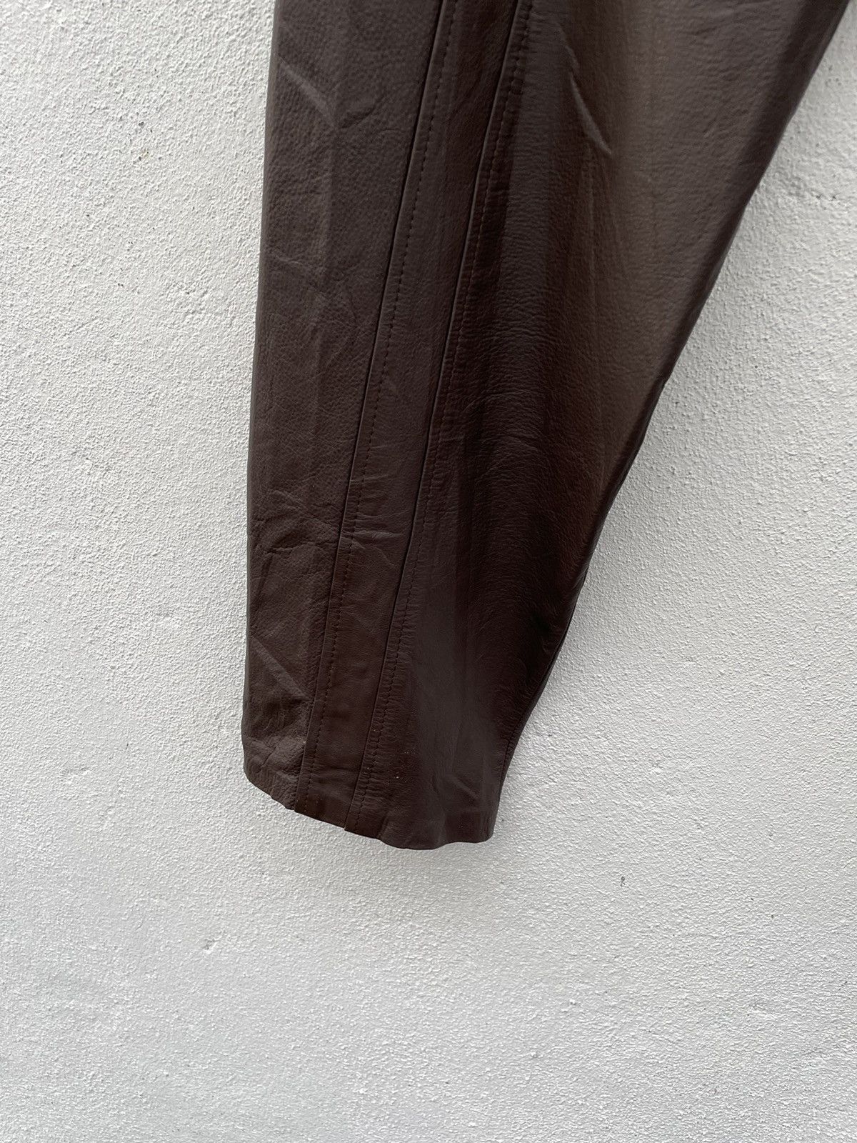 Genuine Leather Corin Motors Baggy Casual Leather Pants Size US 28 / EU 44 - 11 Thumbnail