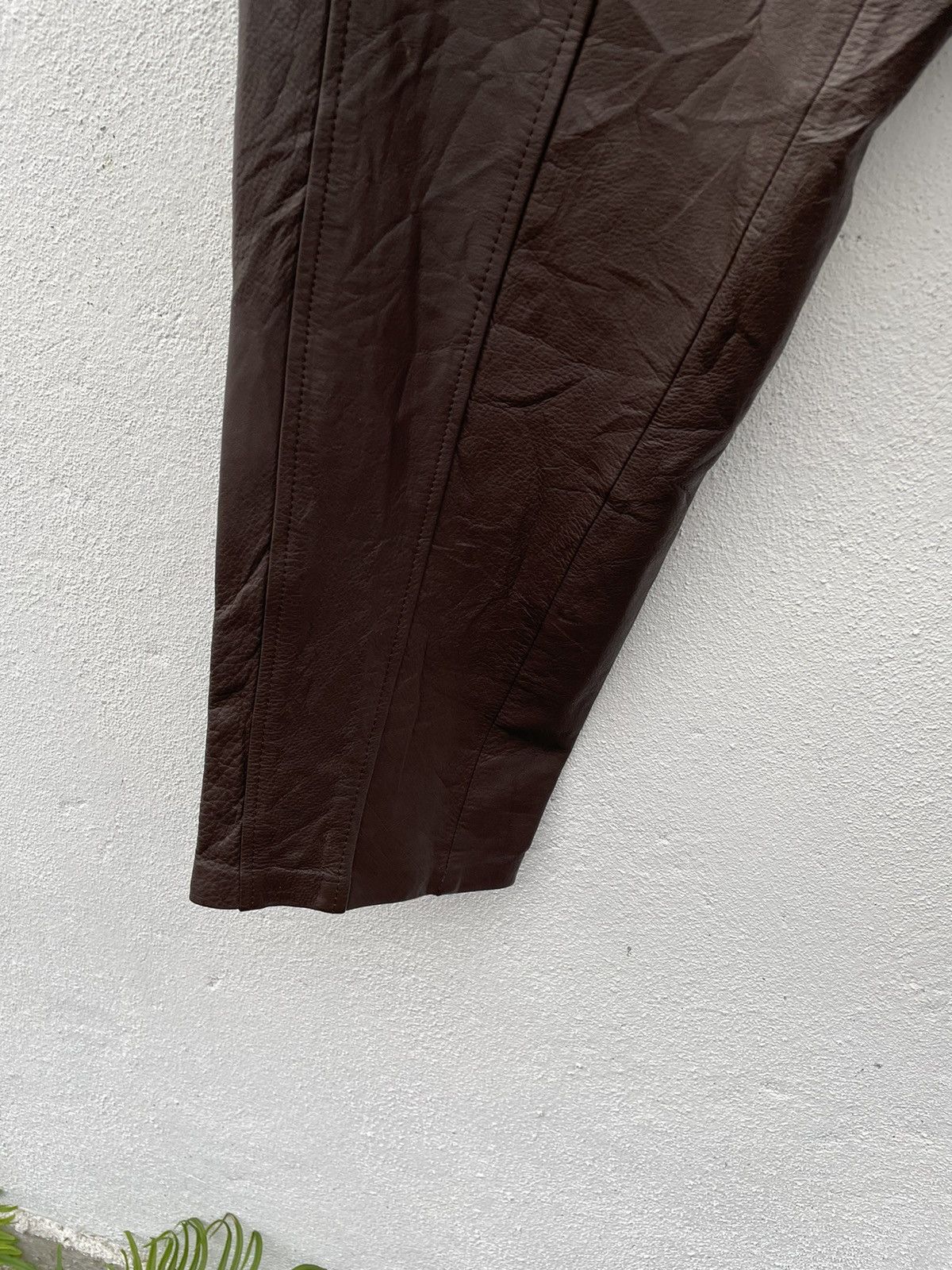 Genuine Leather Corin Motors Baggy Casual Leather Pants Size US 28 / EU 44 - 6 Thumbnail