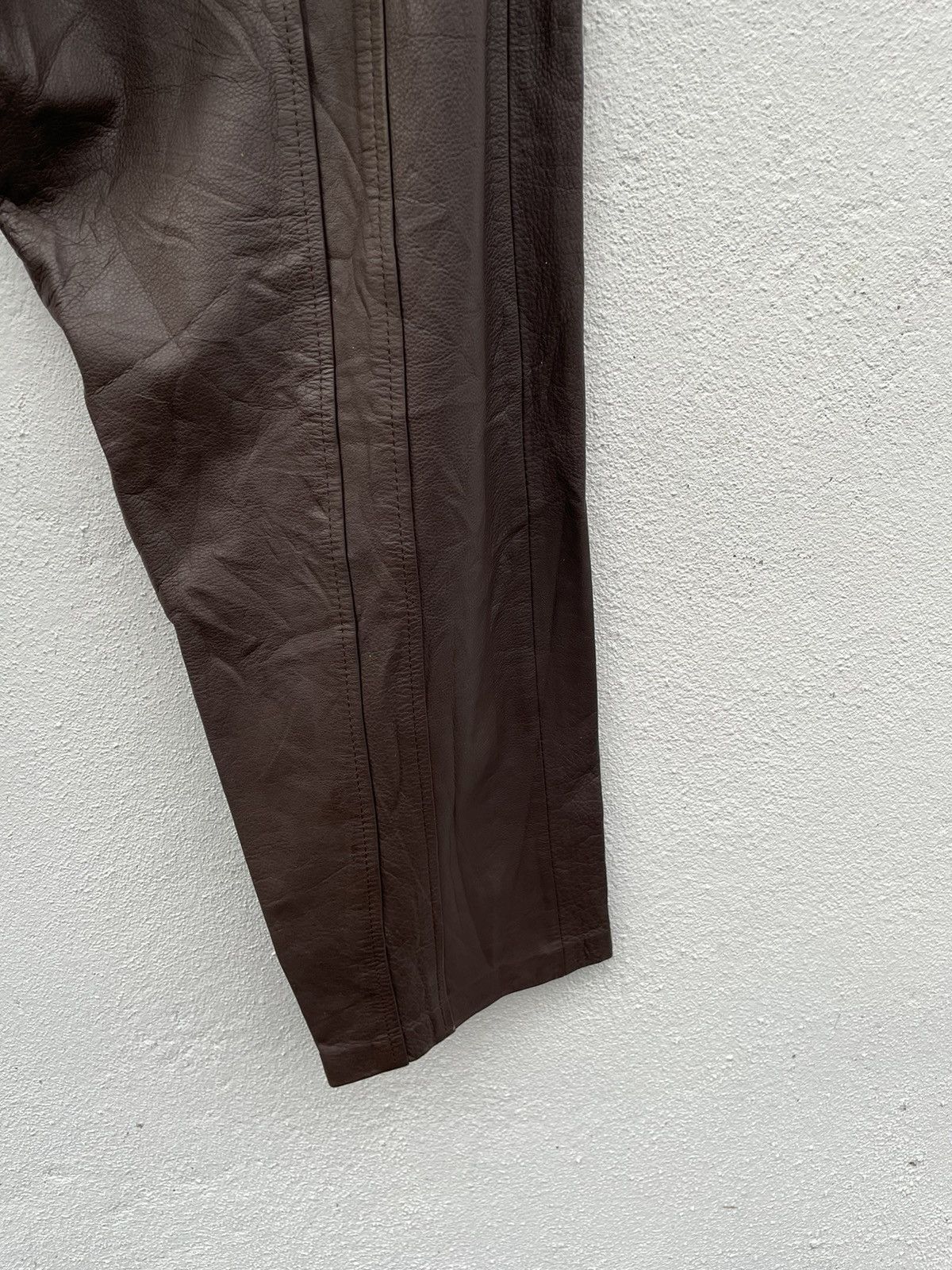 Genuine Leather Corin Motors Baggy Casual Leather Pants Size US 28 / EU 44 - 10 Thumbnail