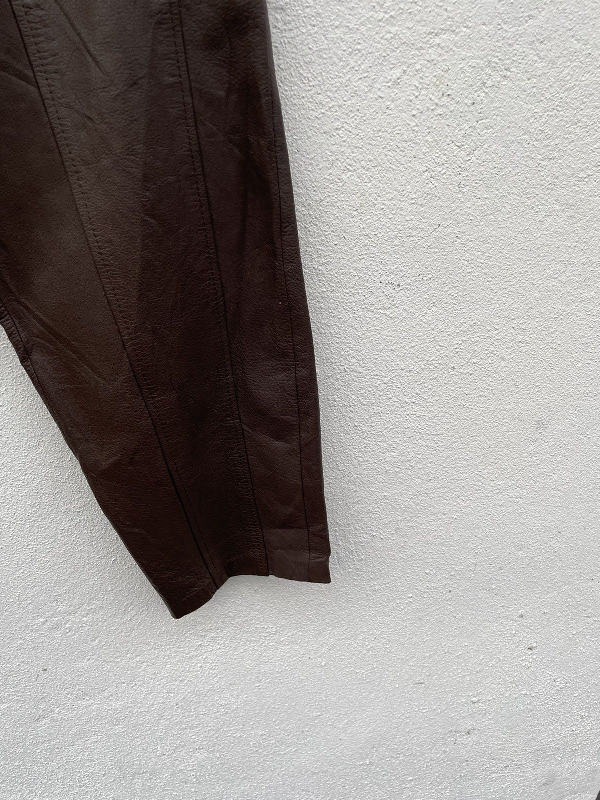 Genuine Leather Corin Motors Baggy Casual Leather Pants Size US 28 / EU 44 - 5 Thumbnail