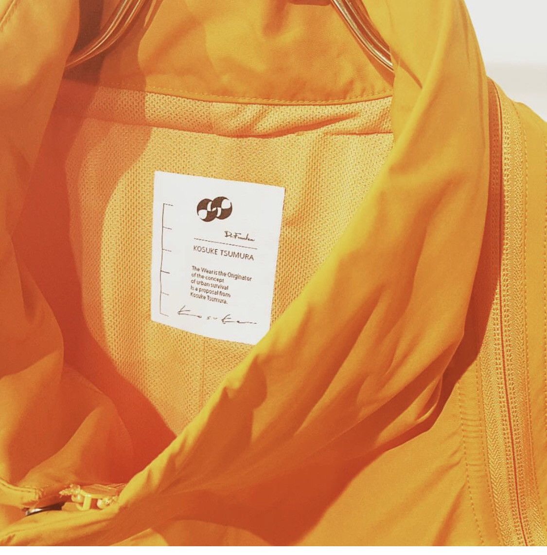 image of Kosuke Tsumura X Dr Franken Survival Coat in Orange, Men's (Size Large)