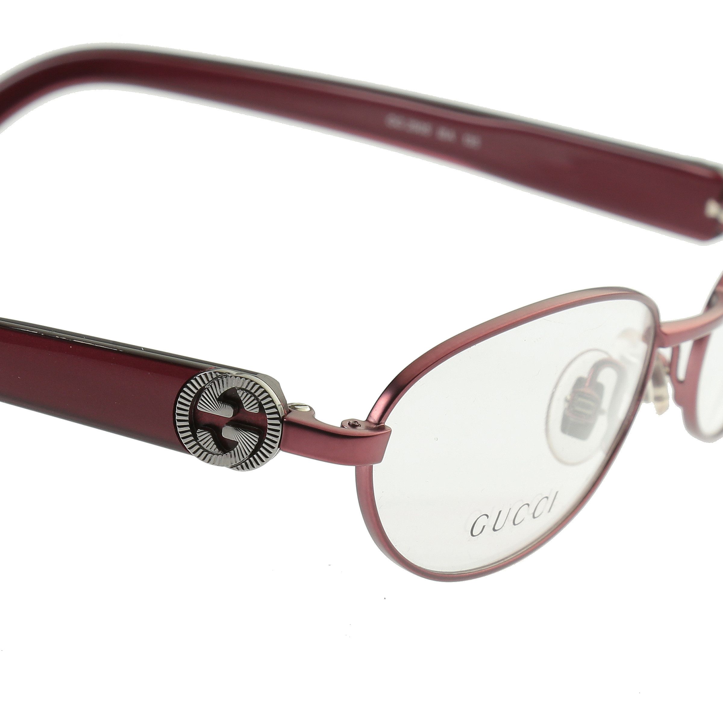 Gucci Gucci '90s Silver Signature Cherry Red Glasses Size ONE SIZE - 3 Thumbnail