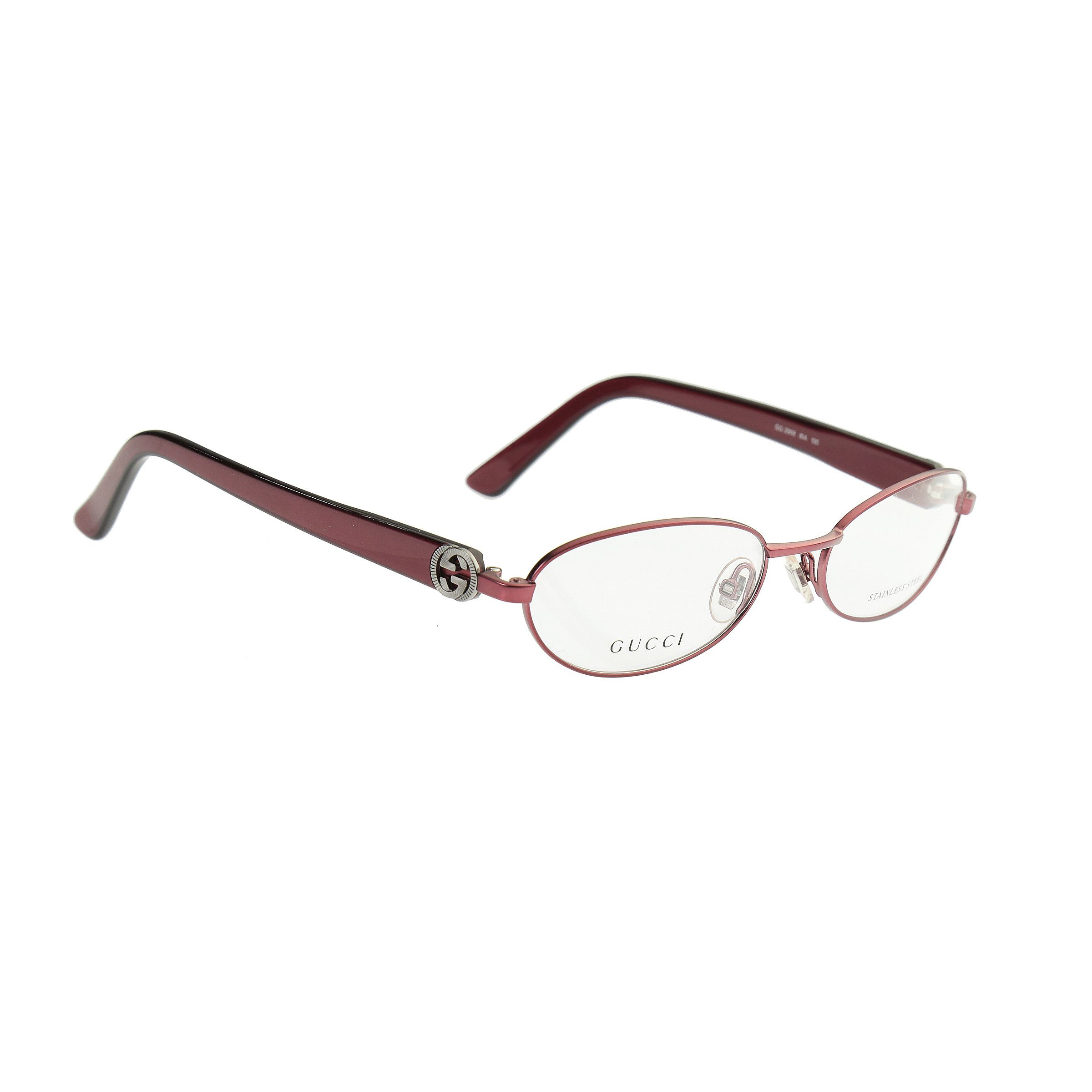 Gucci Gucci '90s Silver Signature Cherry Red Glasses Size ONE SIZE - 1 Thumbnail