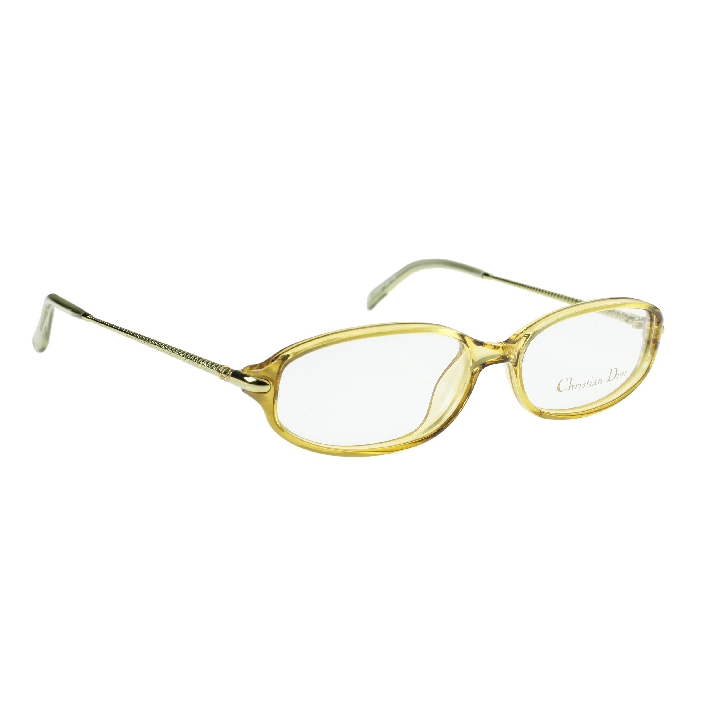 Pre-owned Archival Clothing X Dior Christian Dior '90s Green Plastic Frame Glasses