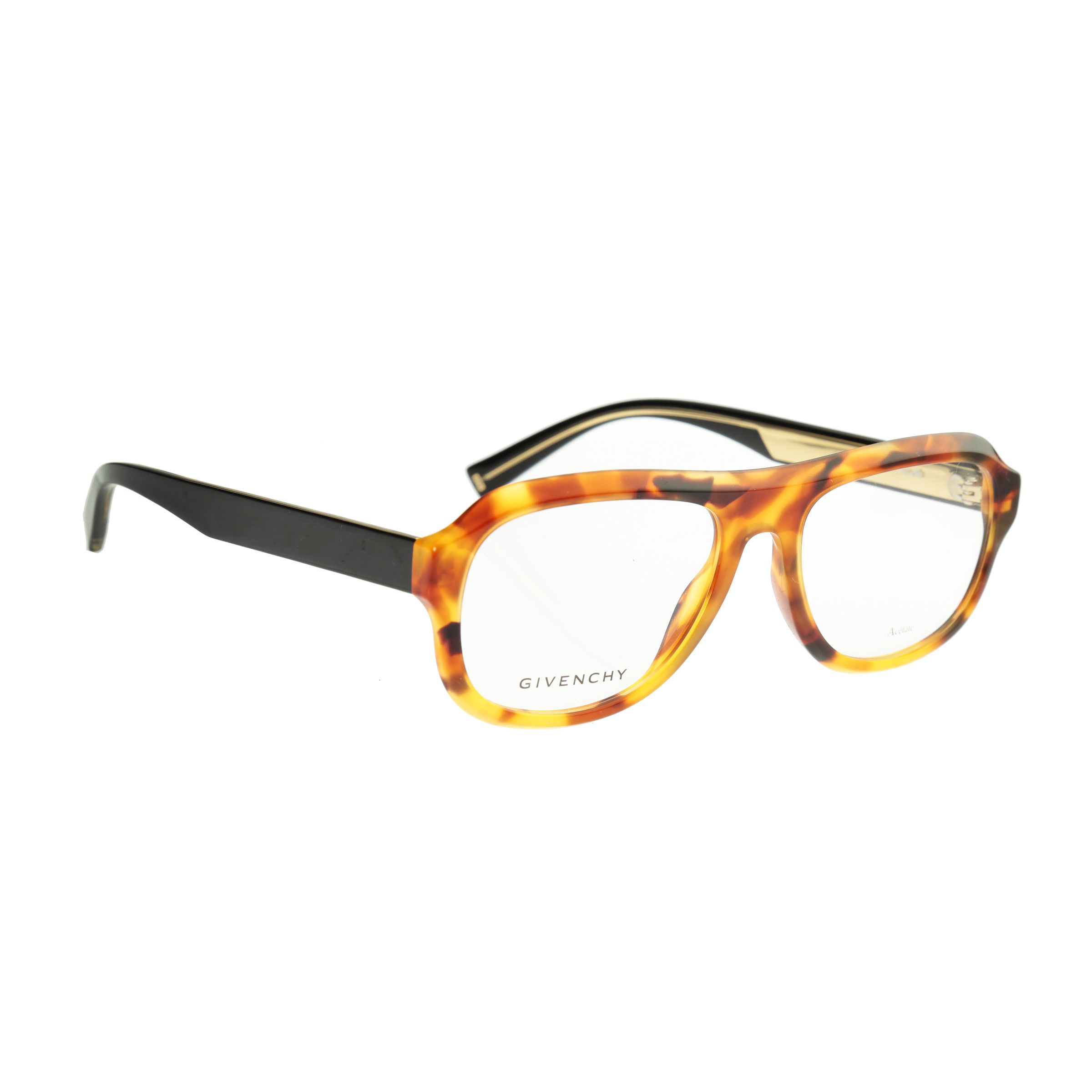 Givenchy Givenchy Havana Brown Gold Pilot Frame Glasses GV 0124 Size ONE SIZE - 2 Thumbnail