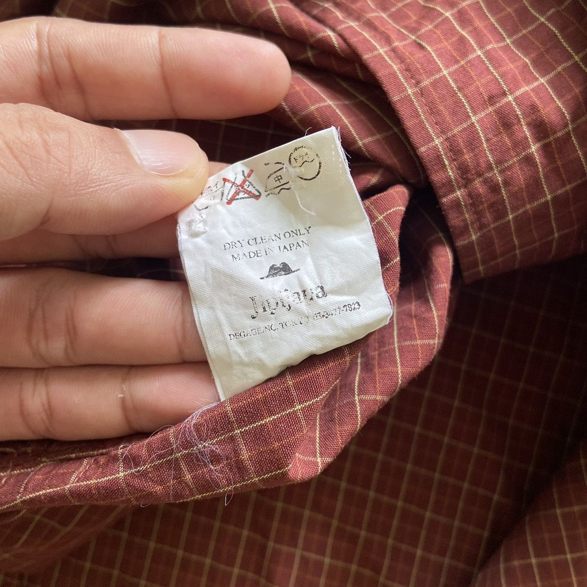 Designer × Japanese Brand Vintage Jipijapa Double Button Up Plaid Shirt Size US L / EU 52-54 / 3 - 6 Thumbnail