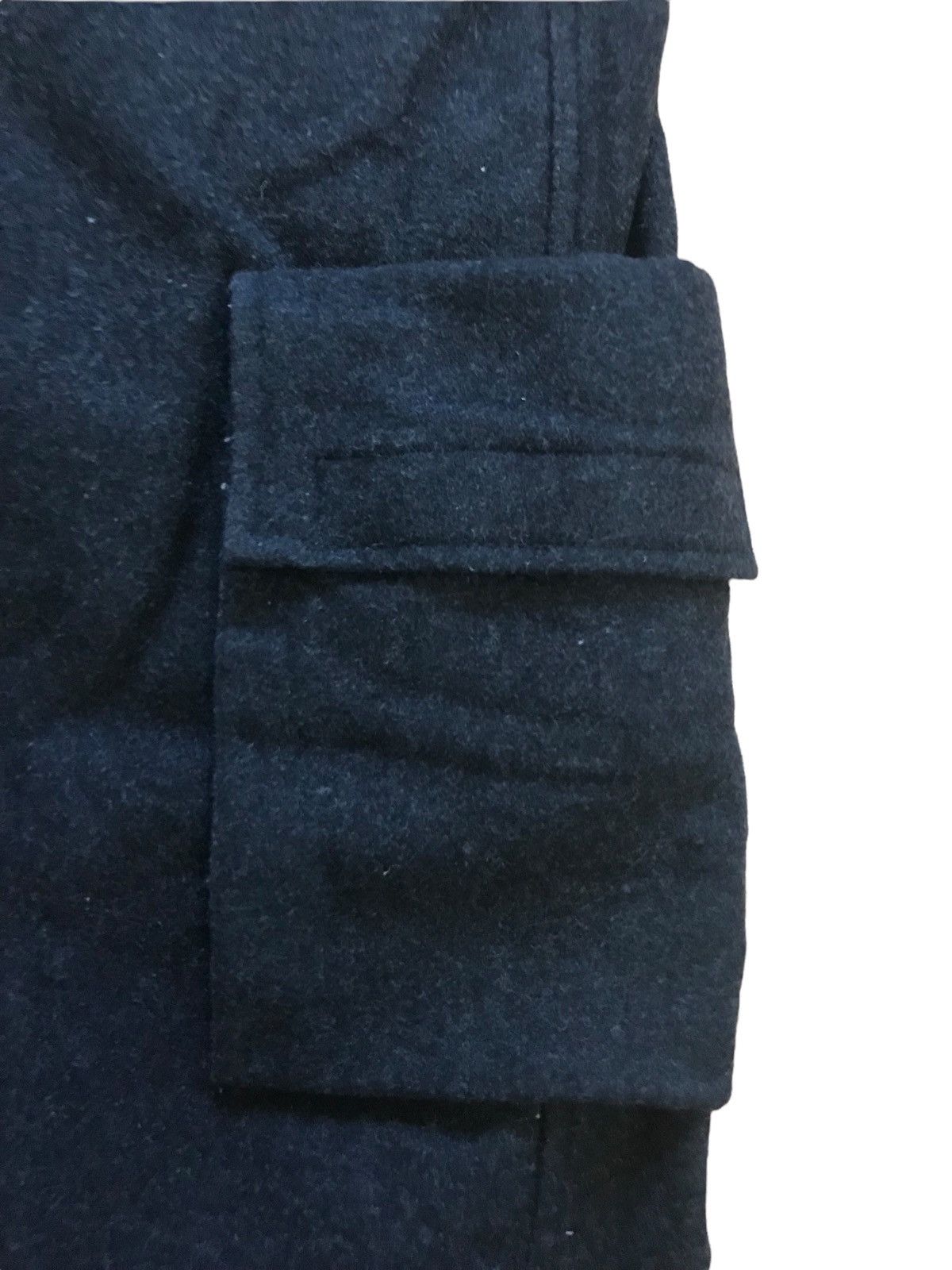 Gap × Vintage Charcoal wool cargo pants 29x30 Size US 29 - 4 Thumbnail