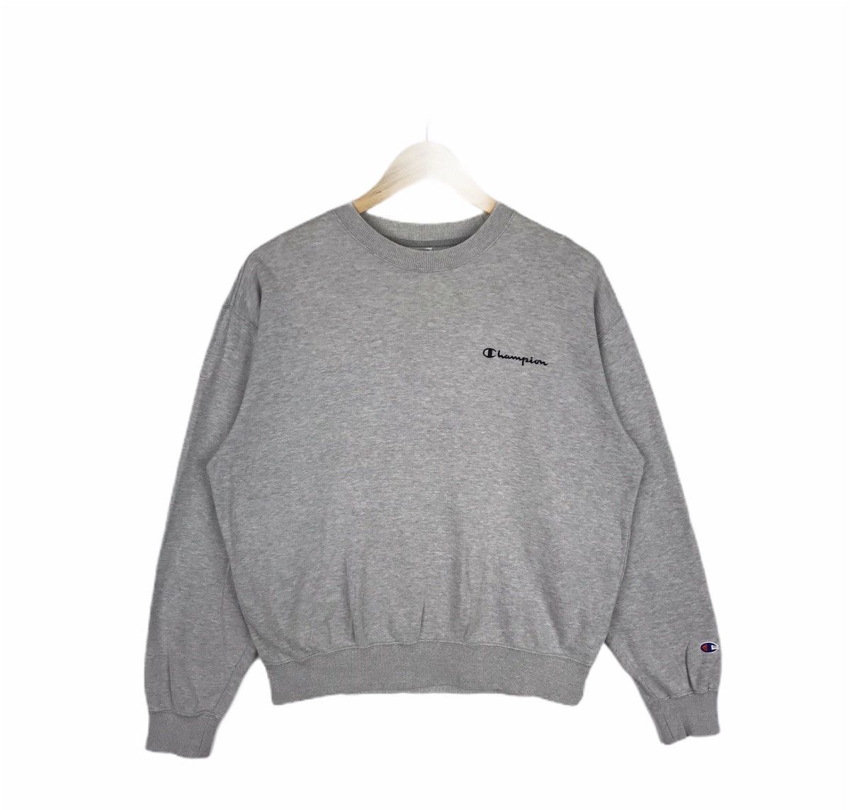 Champion Vintage Champion Script Basic Logo Sweatshirt Pullover Size US M / EU 48-50 / 2 - 1 Thumbnail