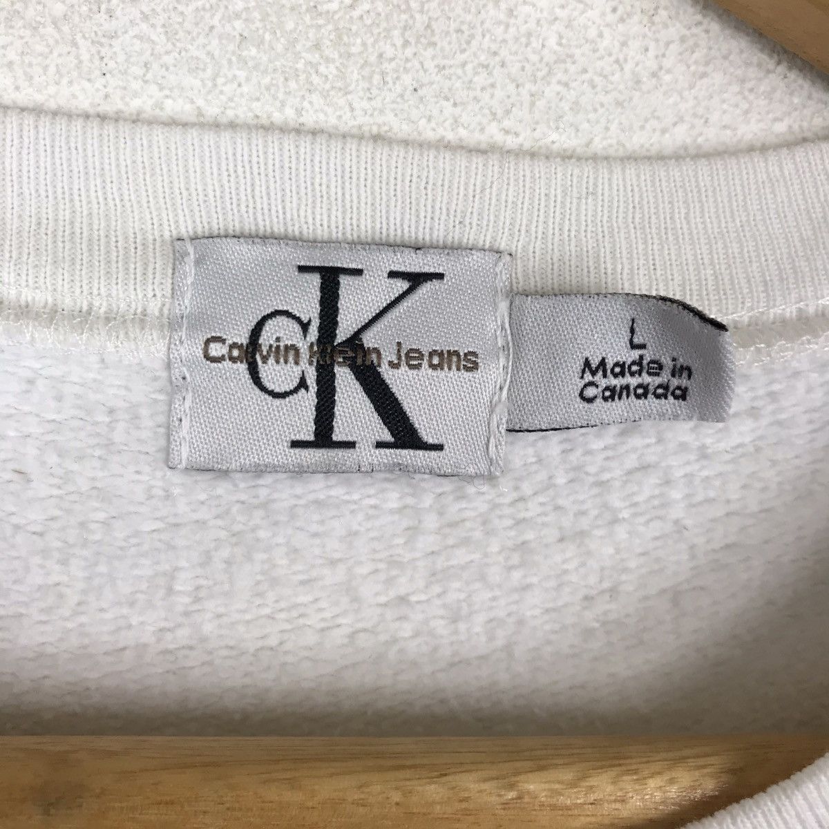 Calvin Klein Vintage 90s Calvin Klein Jeans Sweatshirt Pullover Jumper Size US L / EU 52-54 / 3 - 3 Thumbnail