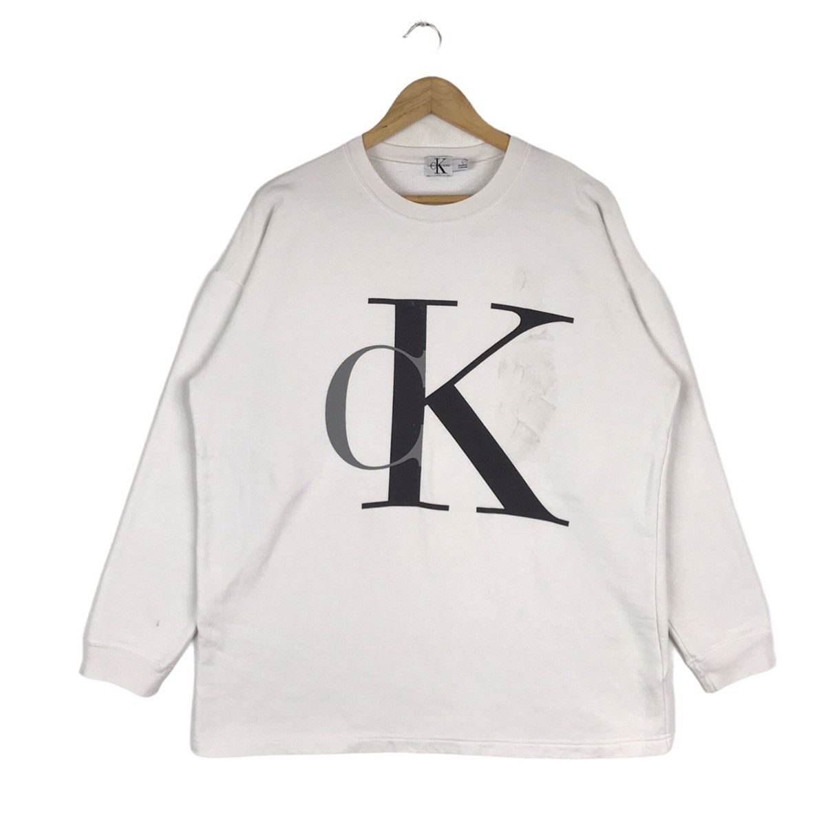 Calvin Klein Vintage 90s Calvin Klein Jeans Sweatshirt Pullover Jumper Size US L / EU 52-54 / 3 - 1 Thumbnail