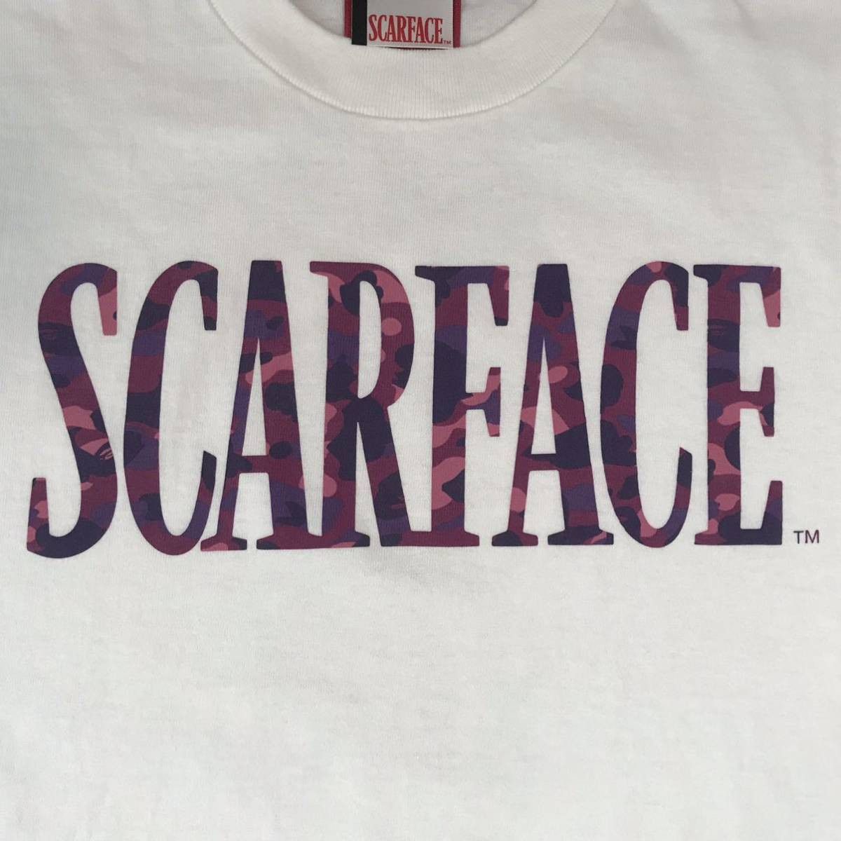 Bape BAPE × scarface T-shirt purple camo a bathing ape Size US S / EU 44-46 / 1 - 3 Thumbnail